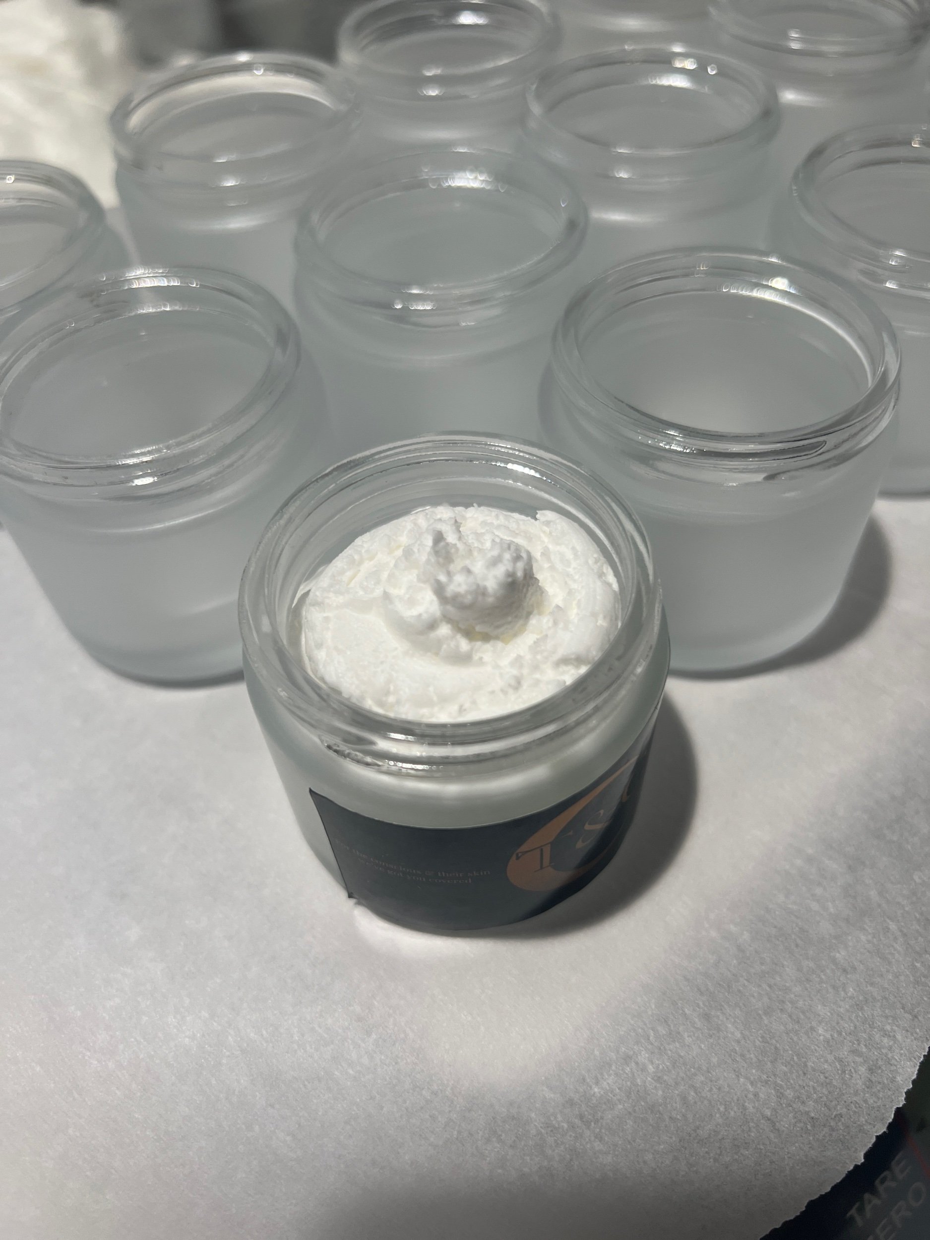 Whipped halal suet tallow in a 1oz jar from Tallow & Cover