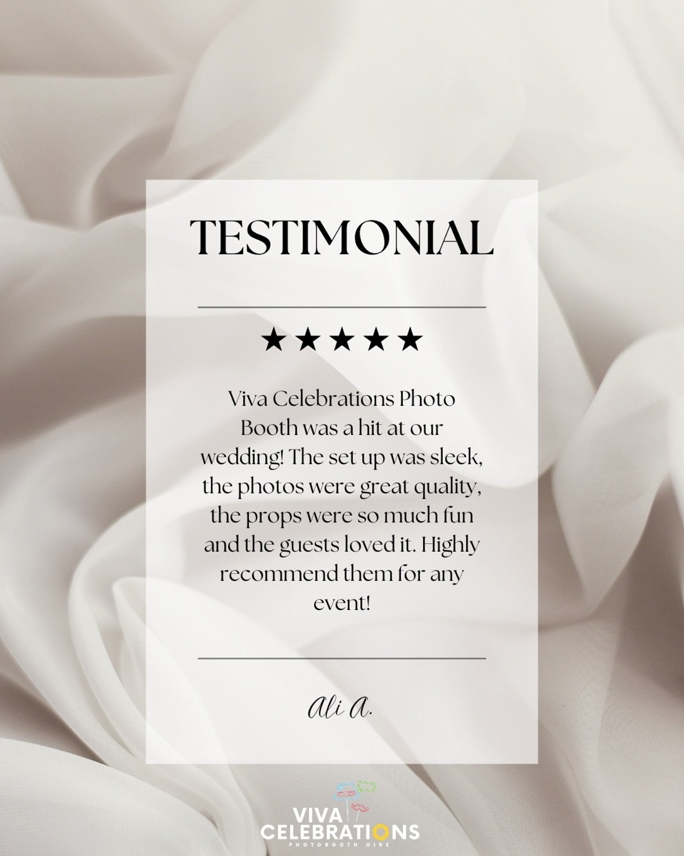 Your words mean the world to us 💌

So grateful we get to celebrate life&rsquo;s biggest (and best!) moments with you all. If we&rsquo;ve had the joy of celebrating with you, we&rsquo;d love if you could leave us a a review letting us know your thoug