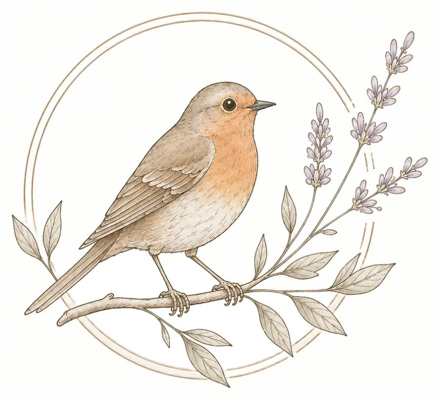Early Bird robin emblem