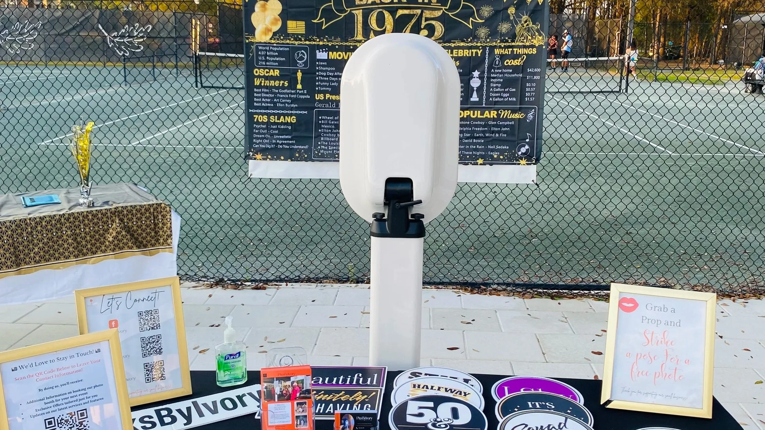 Having an event? Add a Photo Booth so that your fiends can share pictures among themselves and you.