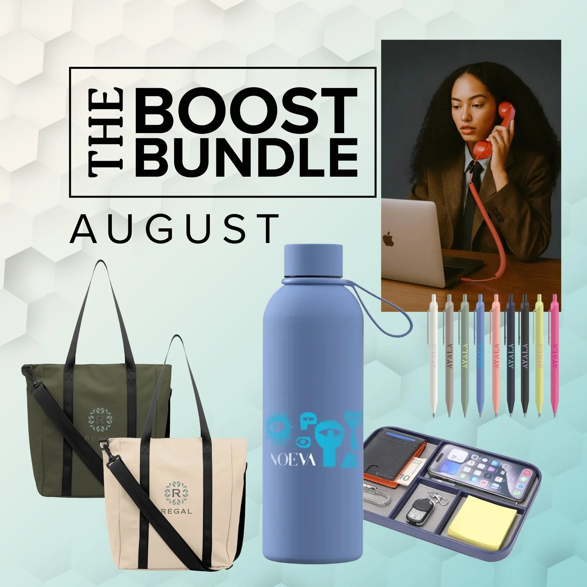 This month&rsquo;s lineup was built with one goal in mind: give your brand a reason to stick around.

From premium drinkware and travel gear to innovative tech and everyday essentials, the August Boost Bundle is packed with products people will keep,