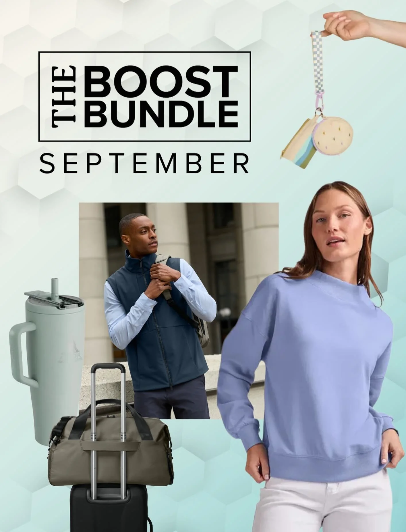 Your September merch moodboard just dropped. 👀
 
Fresh finds. Good colors. Zero sad swag.
 
The September Boost Bundle is live and, respectfully, we want all of it. Shop the drop now, link in bio!
 
#BoostPromotions #BrandedMerch #MerchInspo