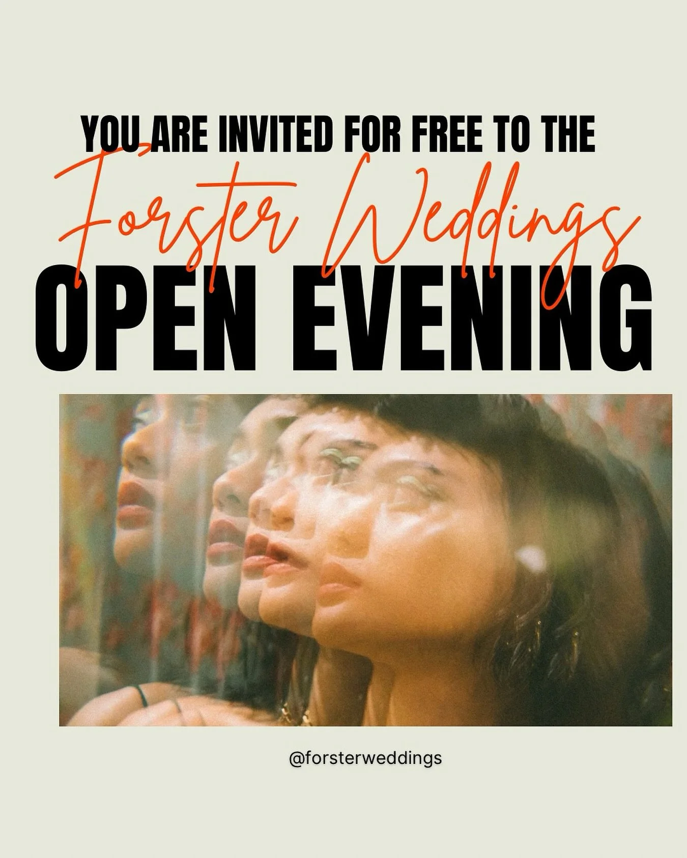 Hey lovebirds 💍

You&rsquo;re invited to an enchanting evening especially for couples planning your big day! Join us at the Forster Weddings Open Evening &mdash; the perfect place to spark ideas, meet local vendors, and see the magic come alive.

⸻
