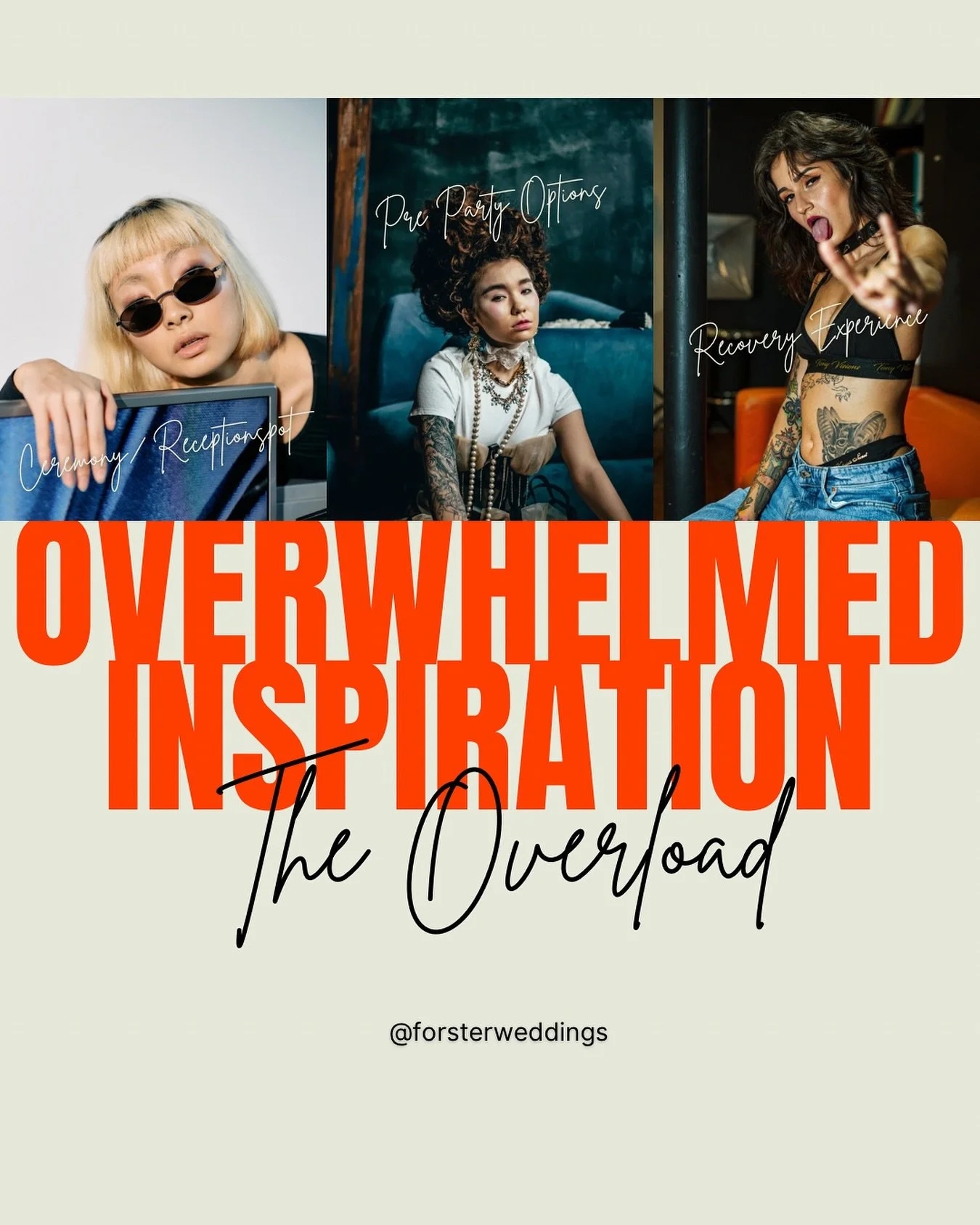 So Many Ideas&hellip; But Where to Start?

💡 Overwhelmed by Inspiration Overload?

In the early days of planning, couples often find themselves drowning in inspiration &mdash; Pinterest boards overflowing, TikTok ideas multiplying, and Instagram fee