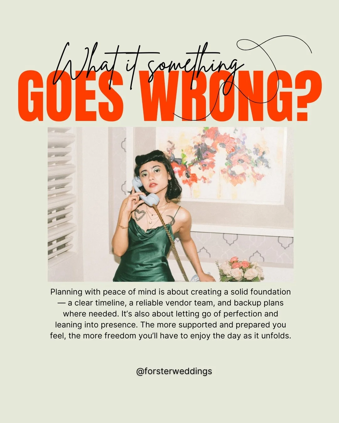 What if Something Goes Wrong on your Wedding Day??
