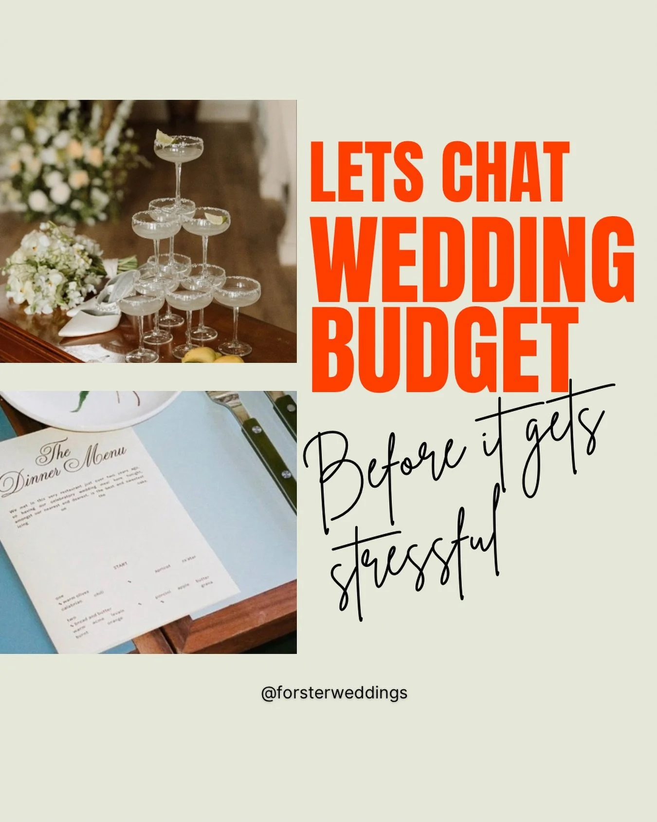Let&rsquo;s Talk Wedding Budget (Before It Gets Stressful) ✨

💰 How to Build a Budget That Works for You

Formulating your wedding budget can feel confronting &mdash; and for many couples, it&rsquo;s the moment excitement turns into stress. 

With s