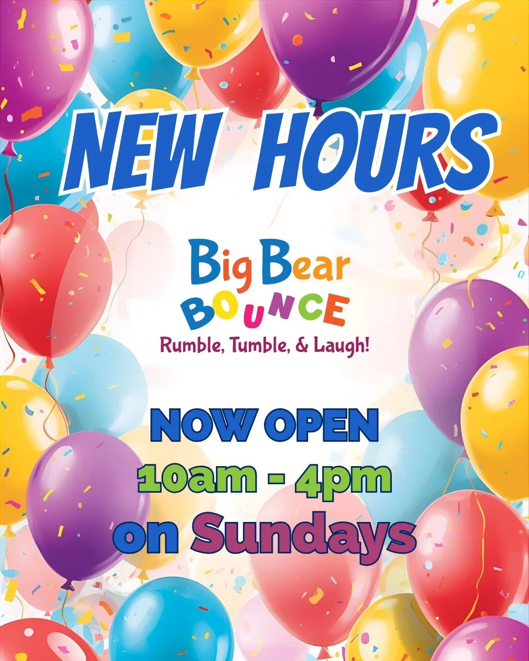 You spoke and we listened. We are now open from 10am to 4pm on Sundays. Come early, we can't wait to see you! 😊