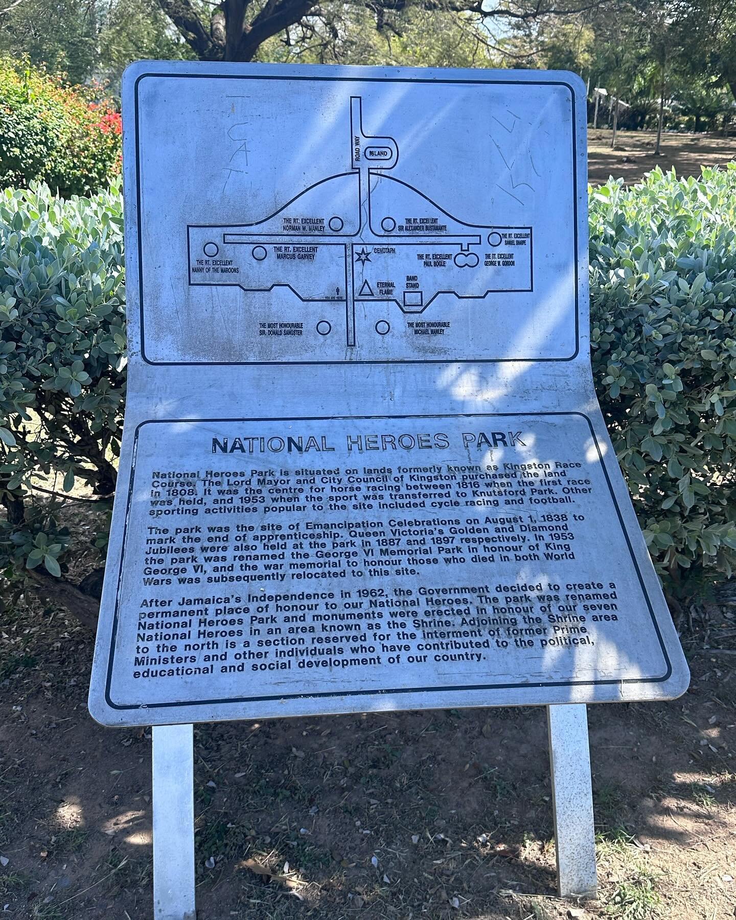 National Heroes Park features numerous monuments; it is the burial site of many of Jamaica&rsquo;s National Heroes, Prime Ministers and cultural leaders