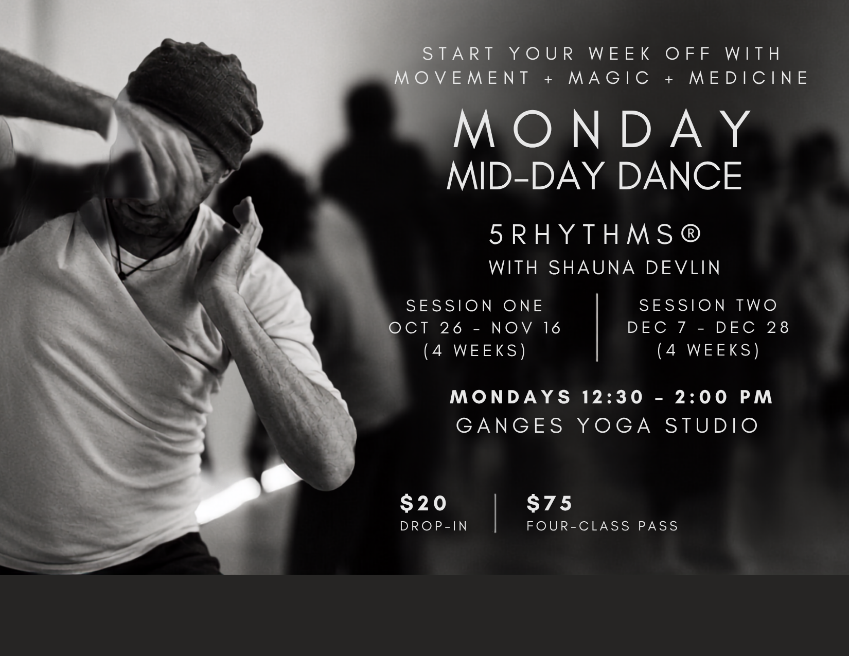 Monday Mid-day 5RHYTHMS® Single Class