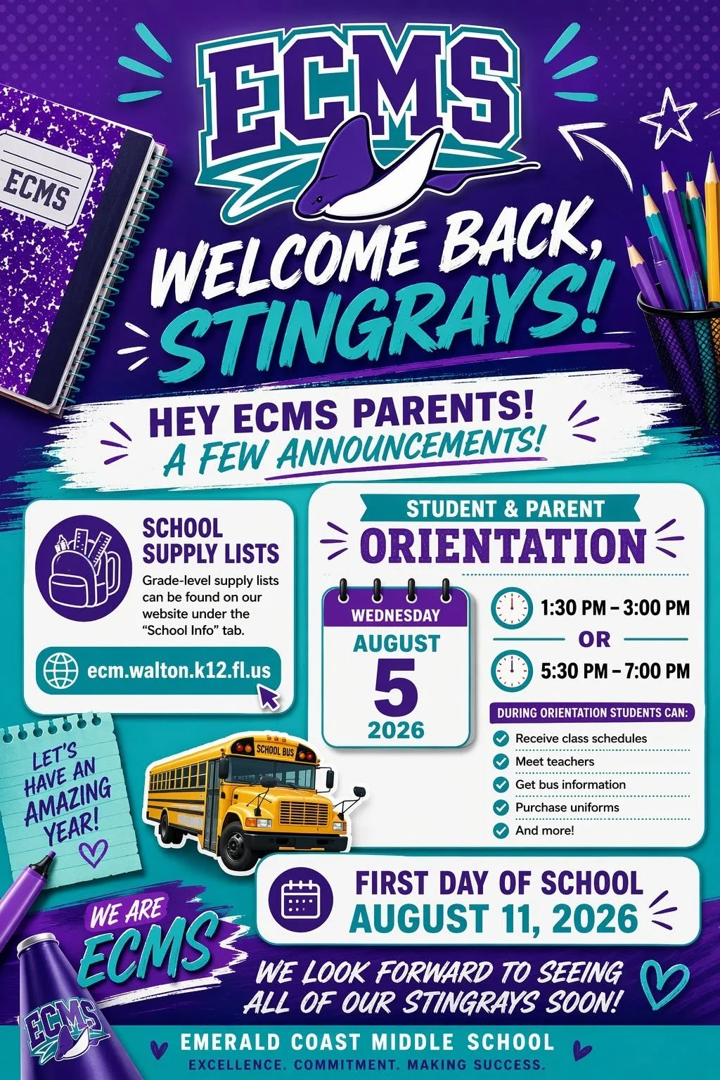 BACK TO SCHOOL ORIENTATION