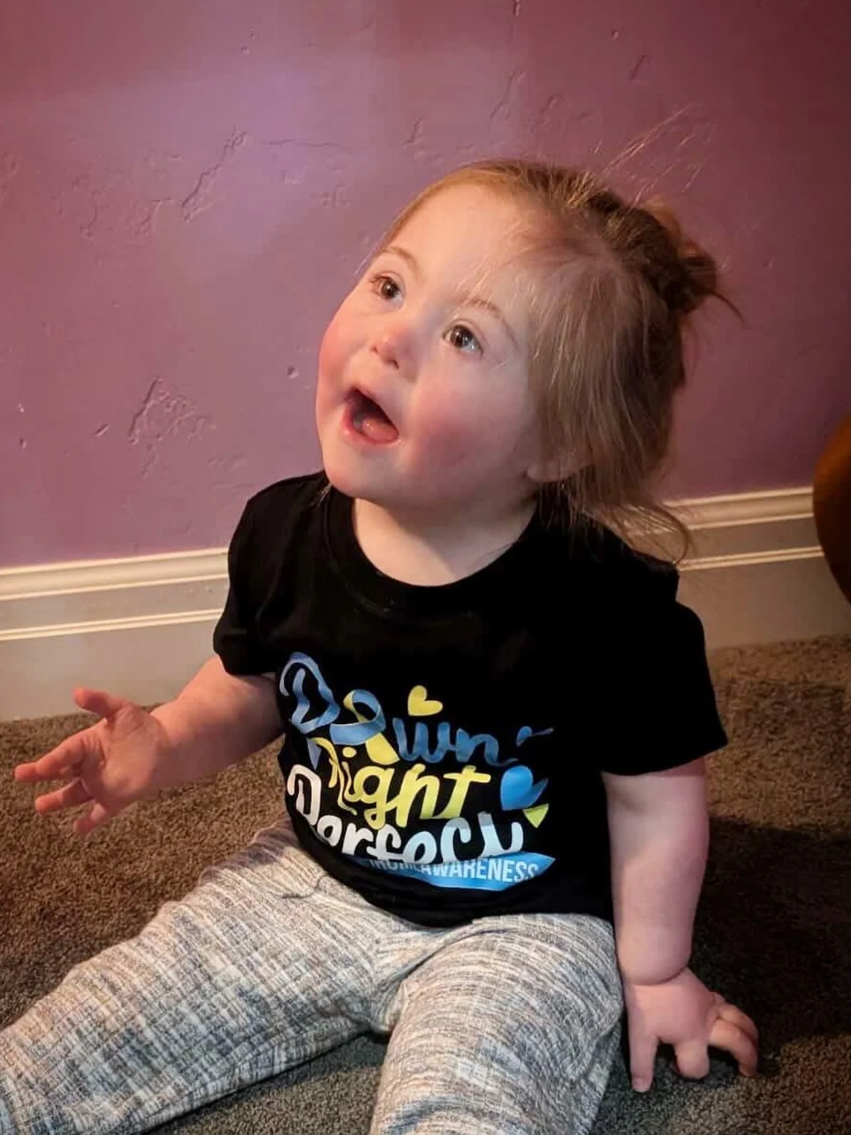 &ldquo;Kodi is our biggest blessing for sure. She is not gentle or soft. We are working hard on this with her and she is getting better. She is determined and mimics everything. Which is so wonderful to see. She says a couple words. But mostly lots o