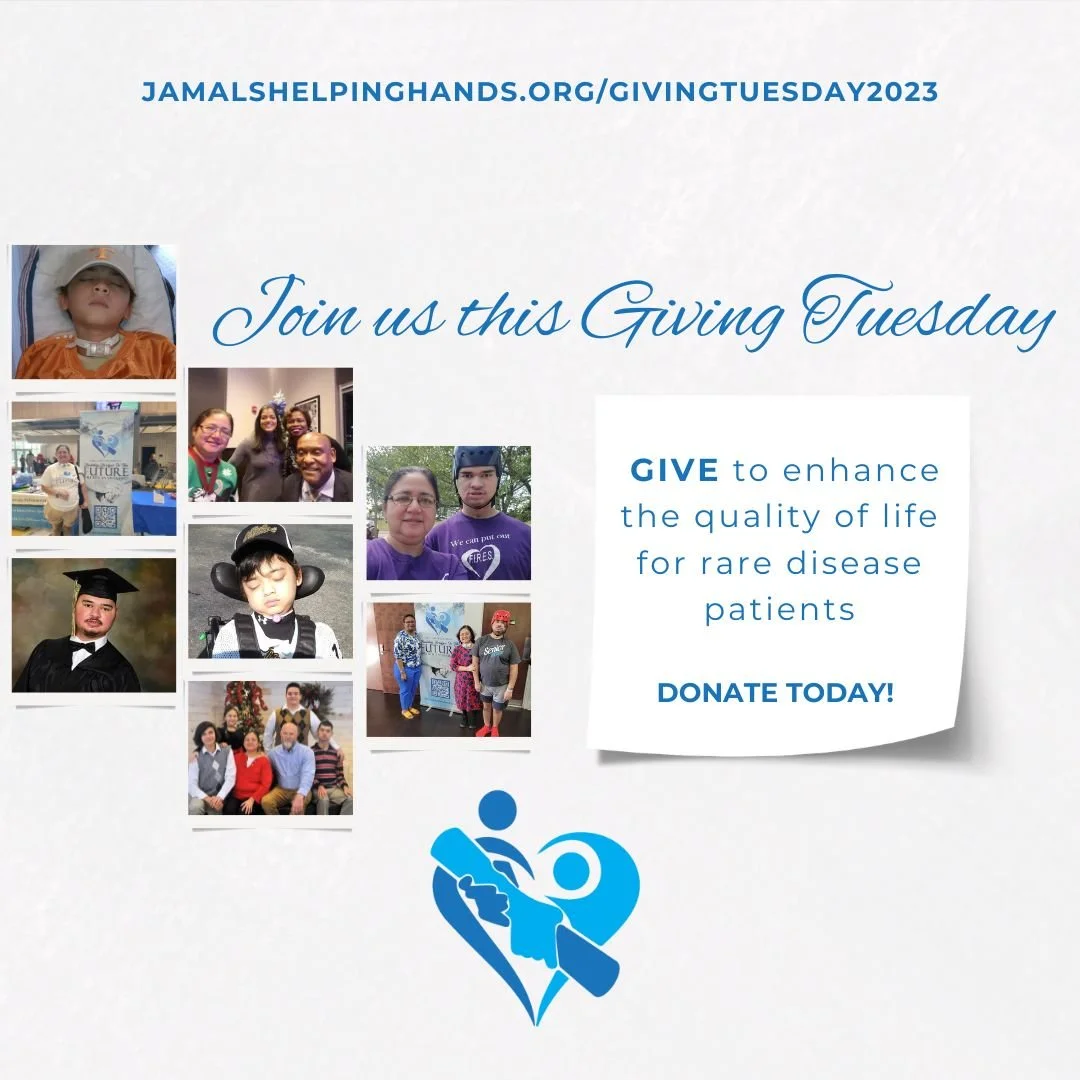 Today is Giving Tuesday! Extend your generosity this Tuesday and join us in supporting families facing Rare Diseases. Your donation can make a meaningful impact. Together, let's create a better tomorrow.

Check out our Giving Tuesday page to learn mo
