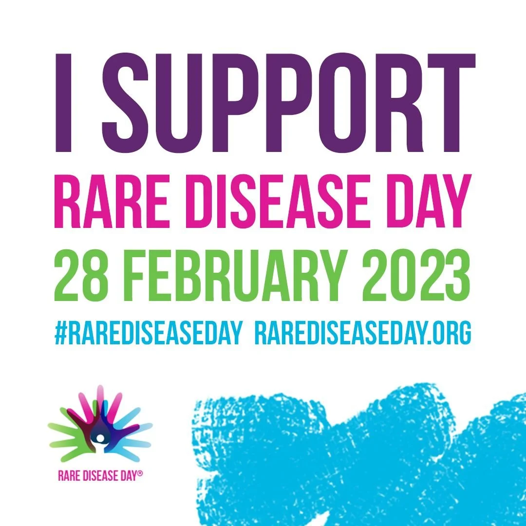 Today is Rare Disease Day! 

You may ask What is Rare Disease Day? 

It's the globally-coordinated movement on rare diseases, working towards equity in social opportunity, healthcare, and access to diagnosis and therapies for people living with a rar