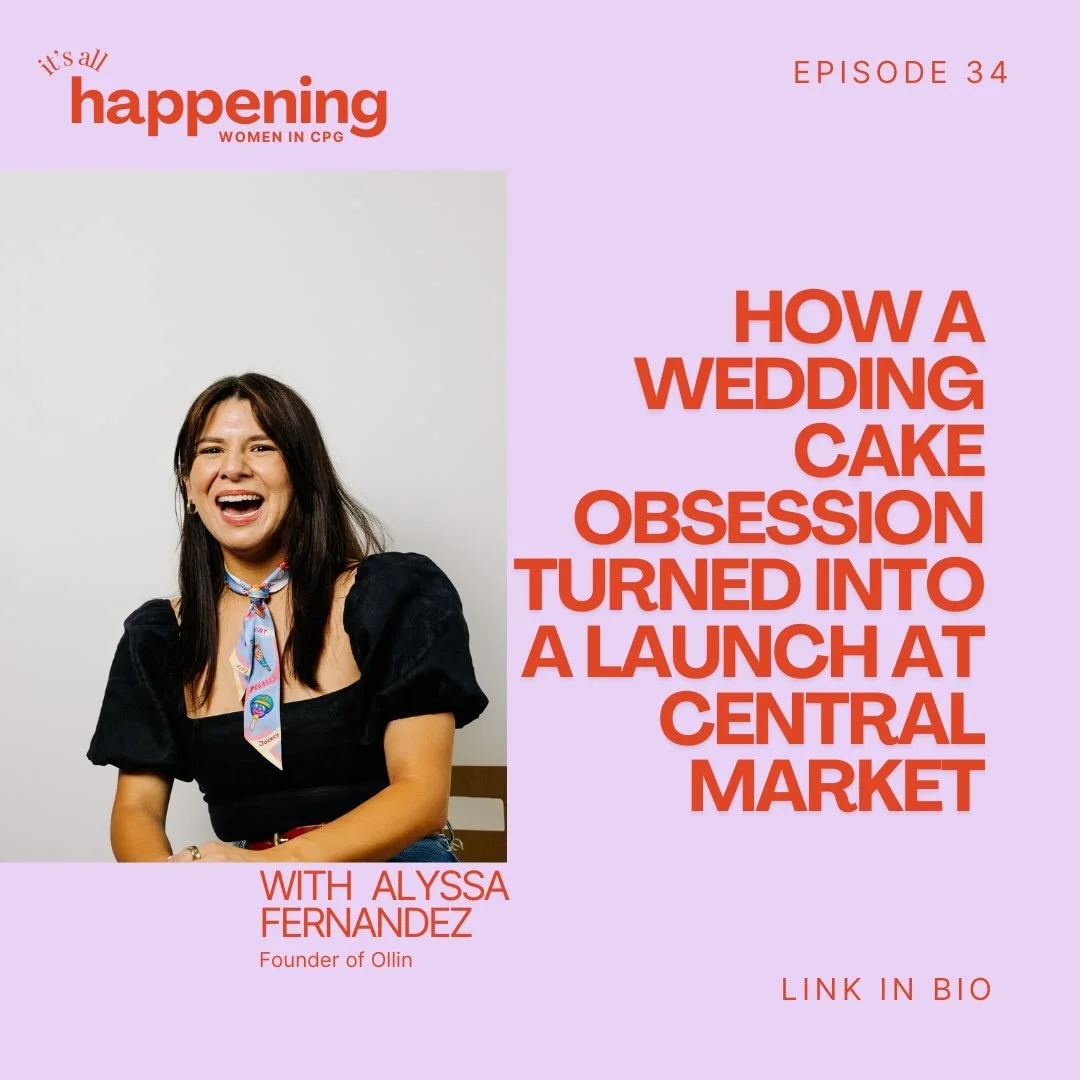 Today on the It&rsquo;s All Happening : Women in CPG Podcast&hellip; Alyssa Fernandez, founder of @ollinyall. 

If I could grade my clients, this one would get an A+. 

In 10 short months Alyssa has achieved a lot and managed to keep her cool through