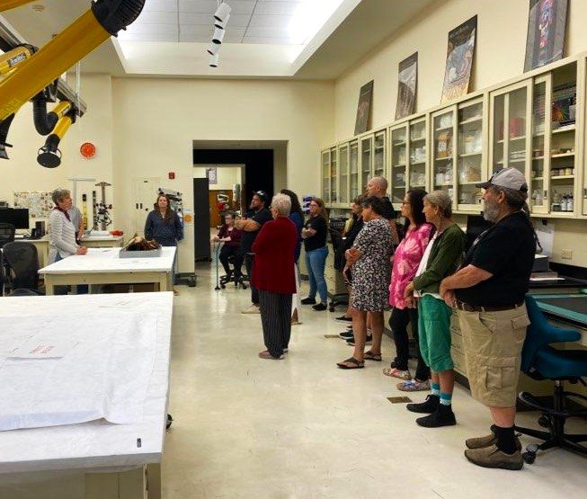 VNAA and the National Museum of the American Indian (Washington, D.C.) provide tribal members with a behind the scenes tour of Pamunkey collections.