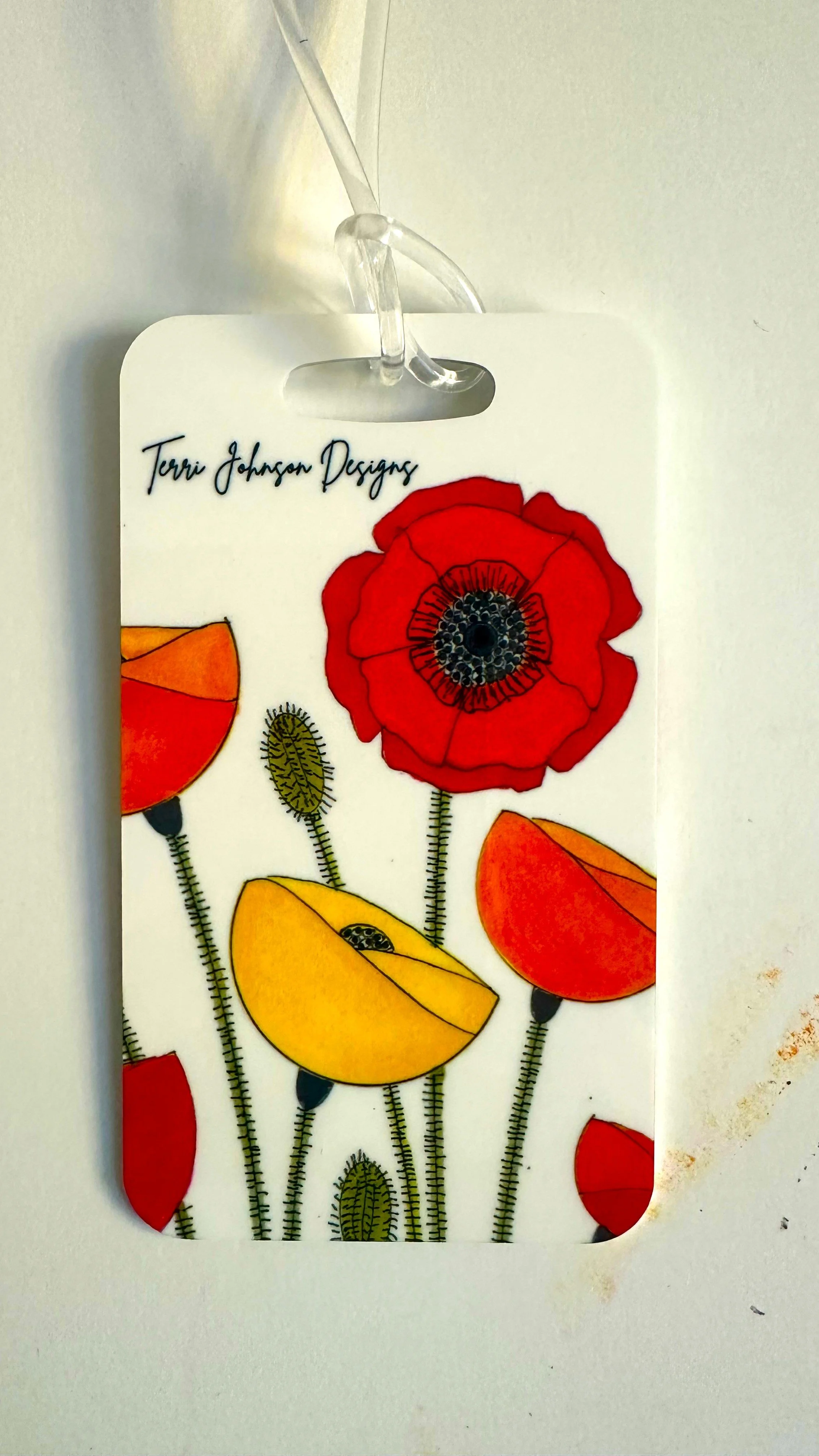 Luggage Tag - Poppies