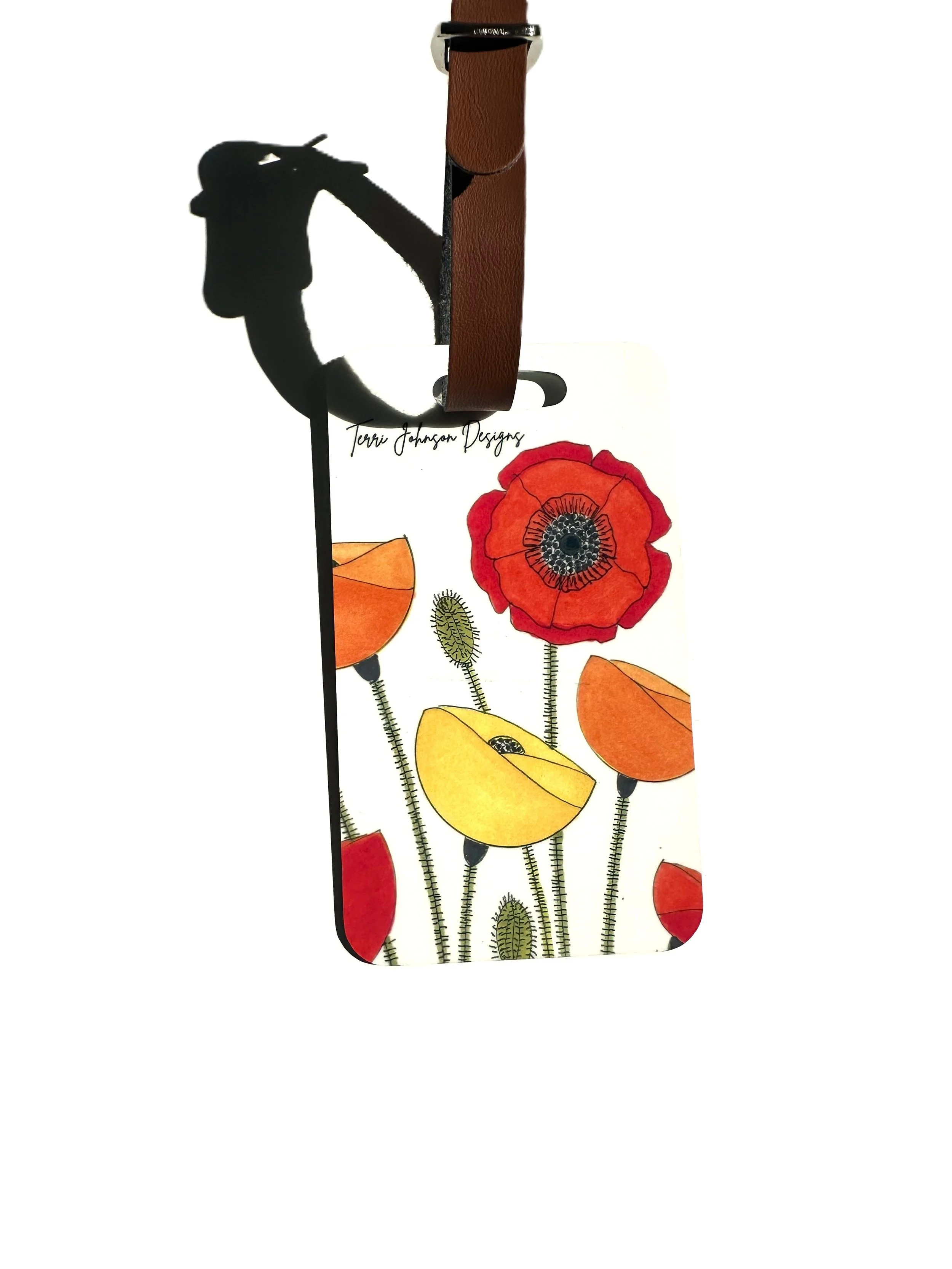 Luggage Tag - Poppies