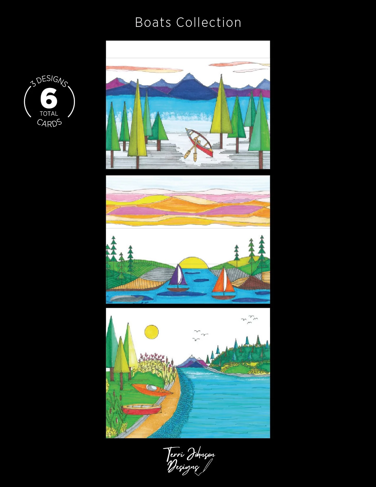 Boat  Notecards Collection