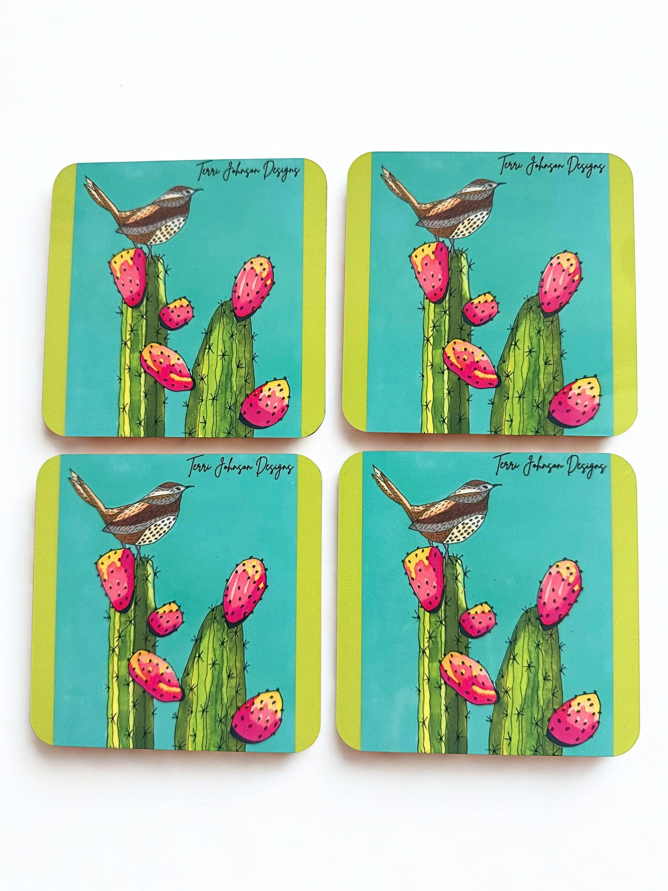 Coasters - Cactus Wren