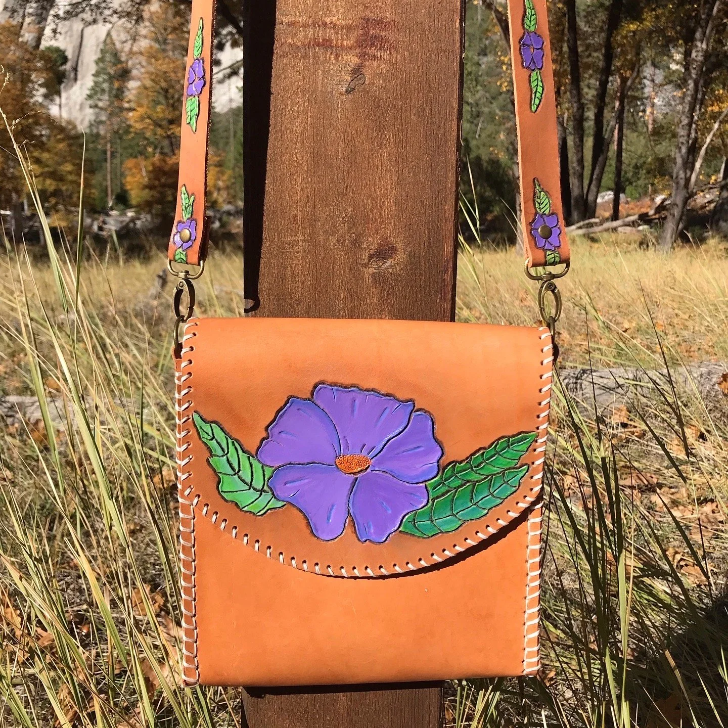 Purple Flora Bag