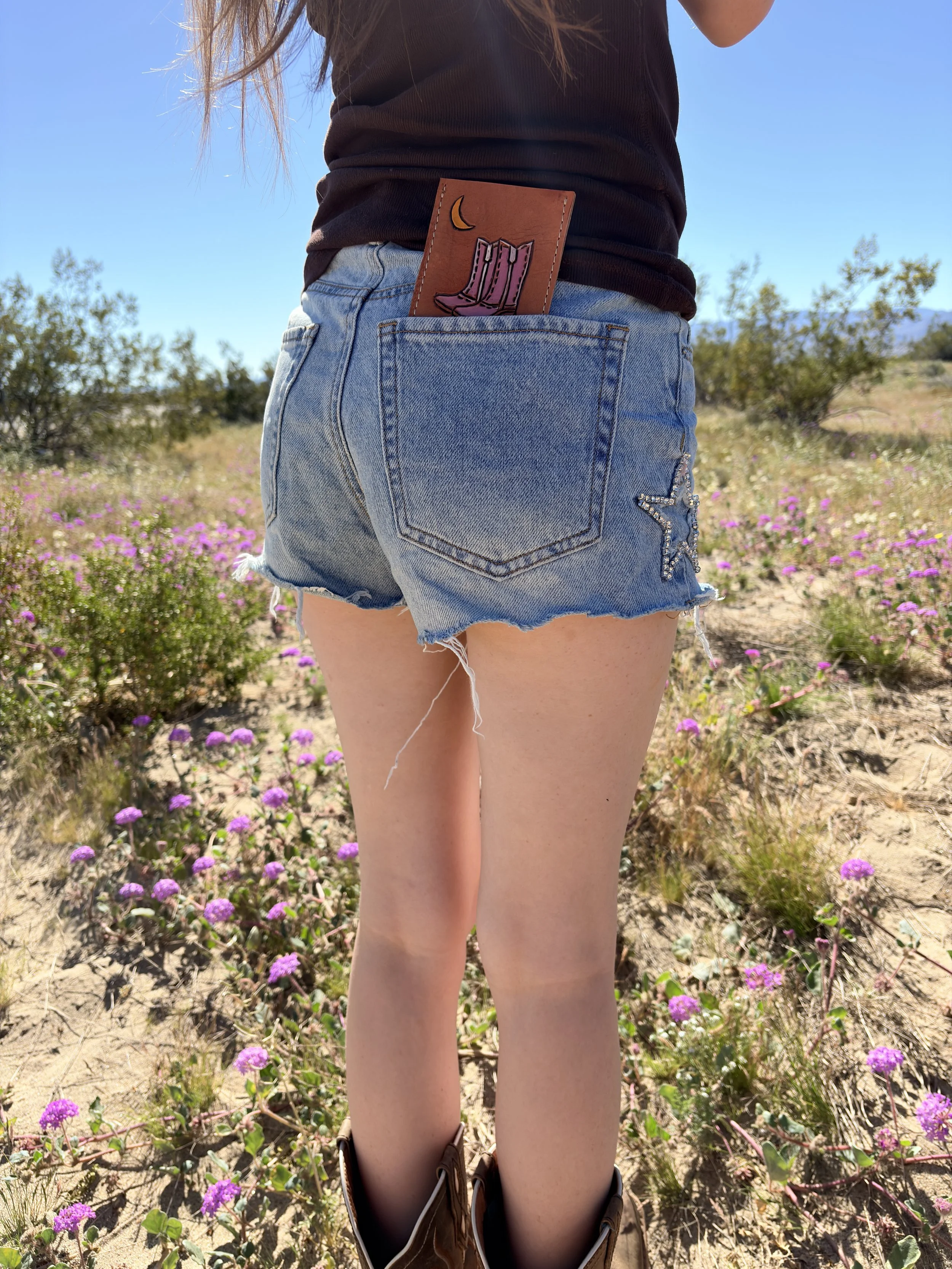 Pink Boots Card Wallet