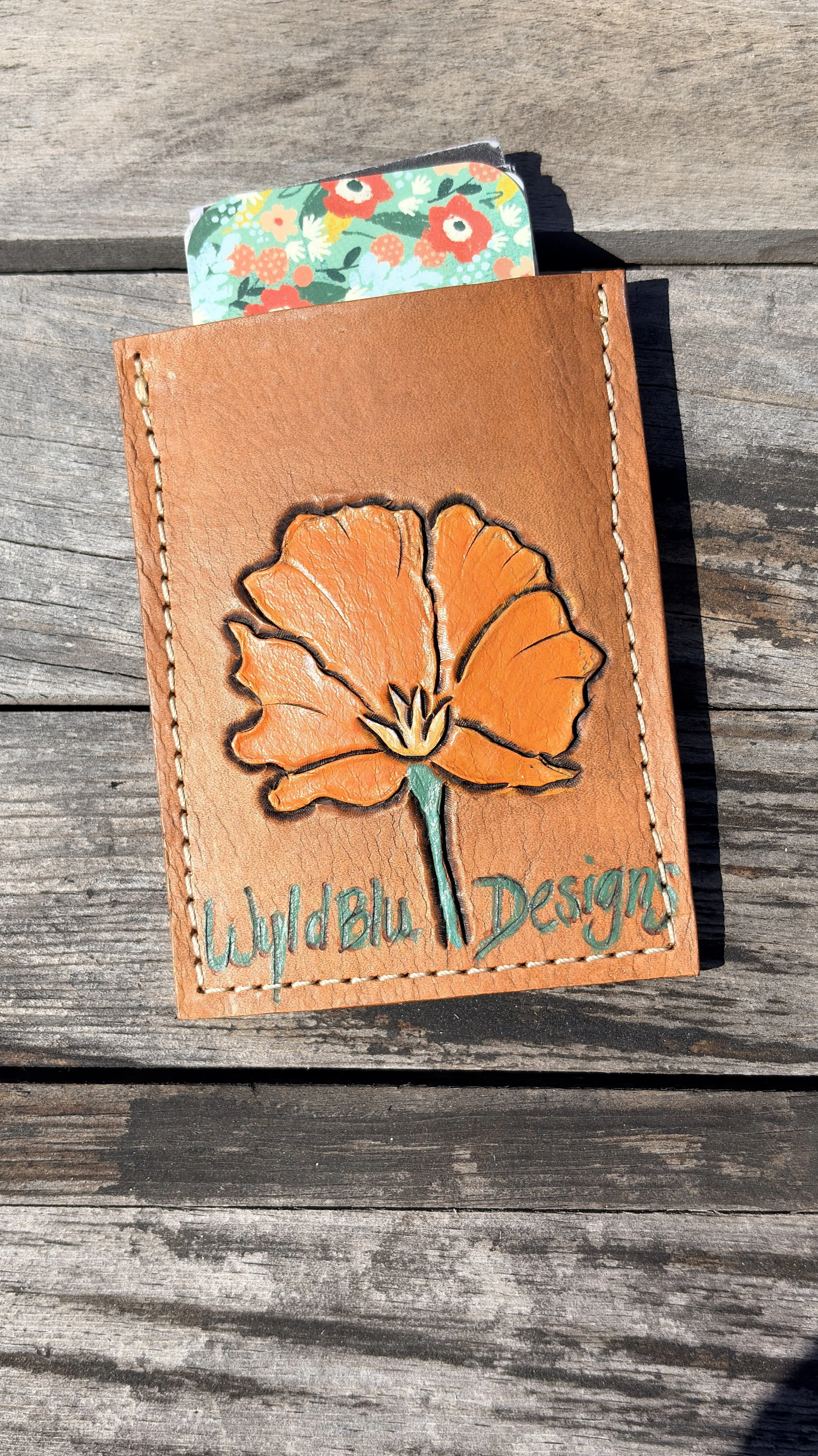 Desert Poppy Card Wallet