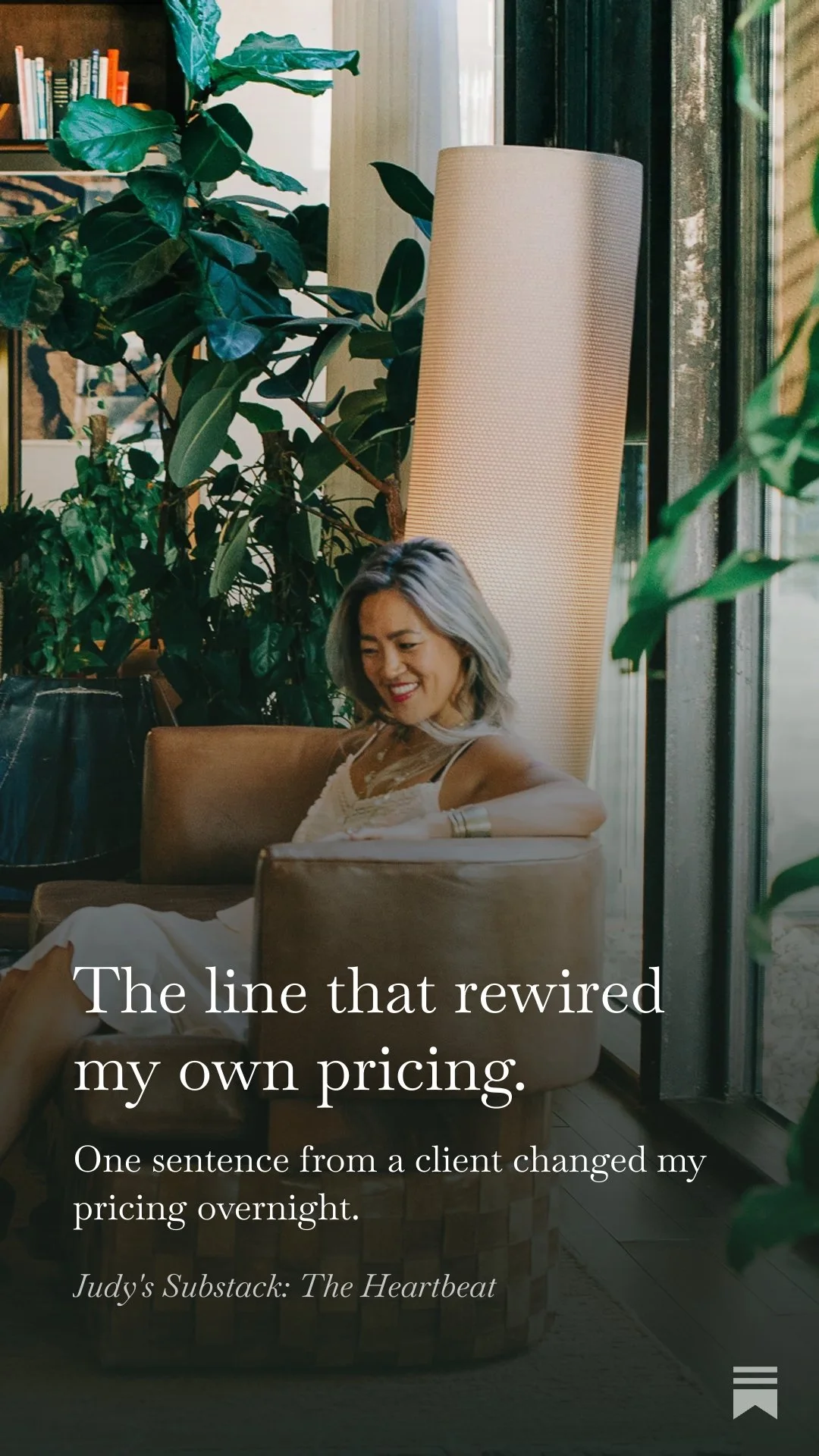 The line that rewired my own pricing.