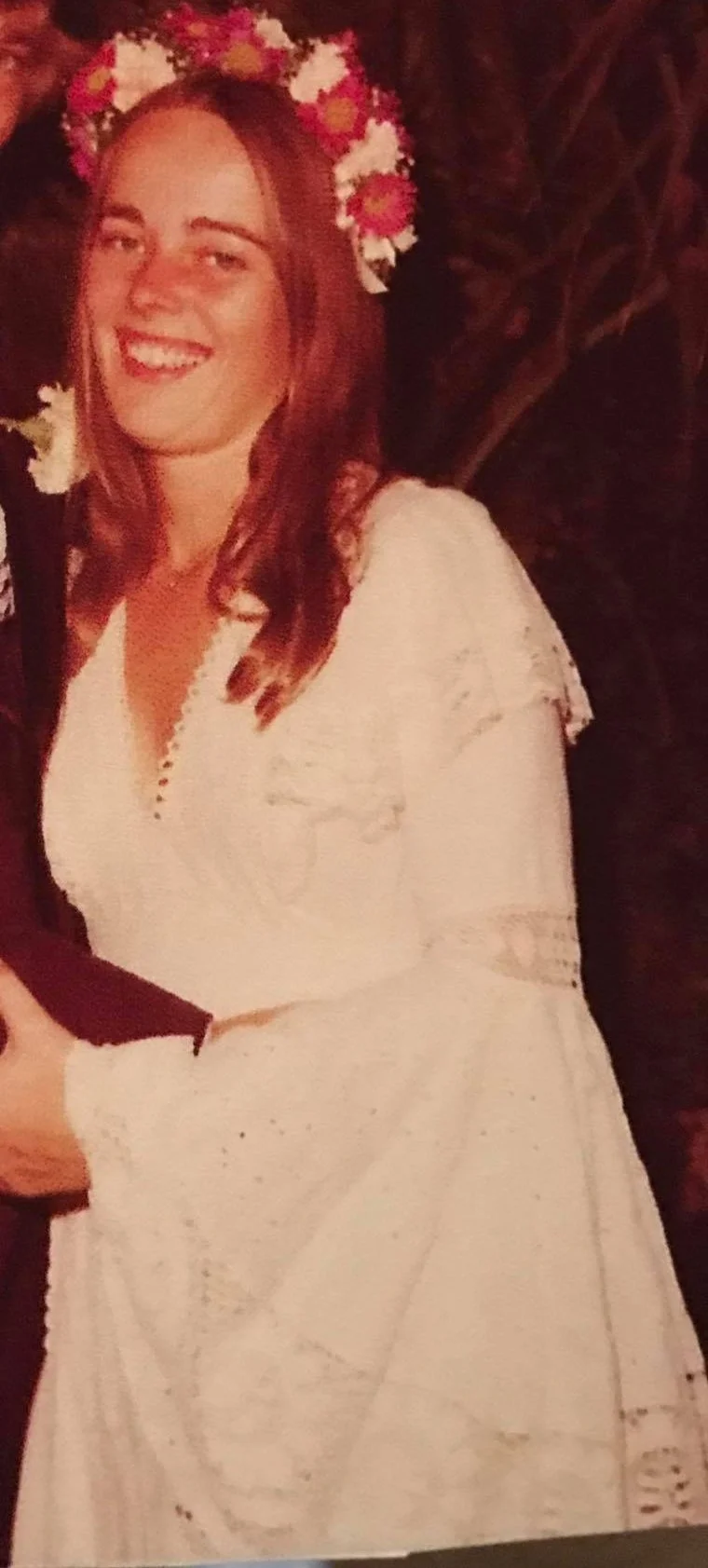 1986 Queen Liz Finnell (pictured on her wedding day, Melissa Finnell)