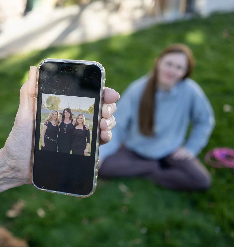 Three daughters  phone pic and on grass_DSC7372 copy.jpg