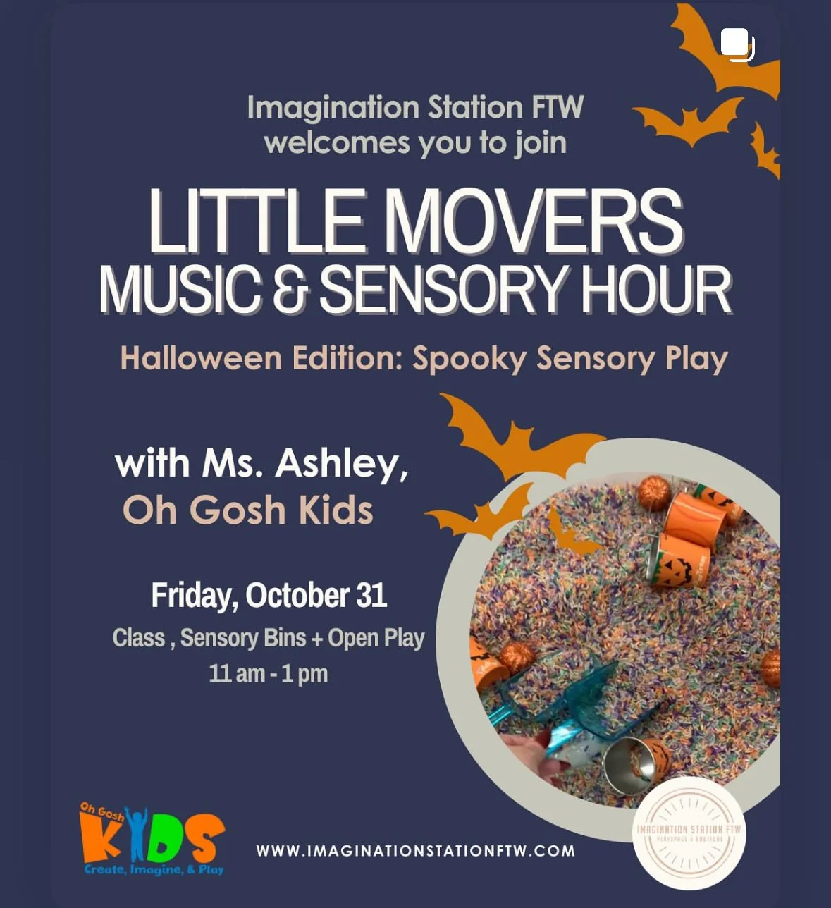 Little Movers Music Hour: Spooktacular Sensory Play