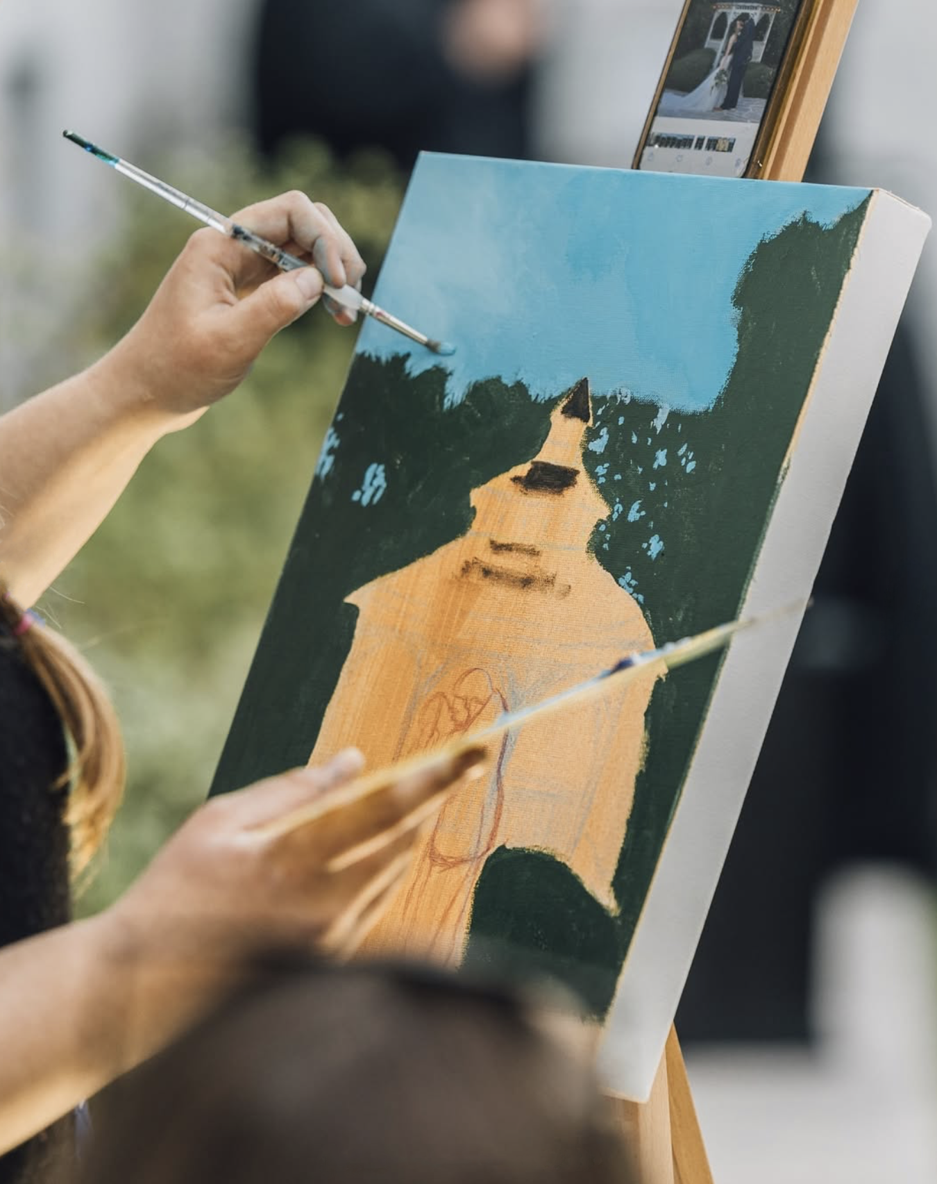 Interactive Art Station for Bay Area Events: A Unique Wedding & Corporate Entertainment Experience | Art By Audie