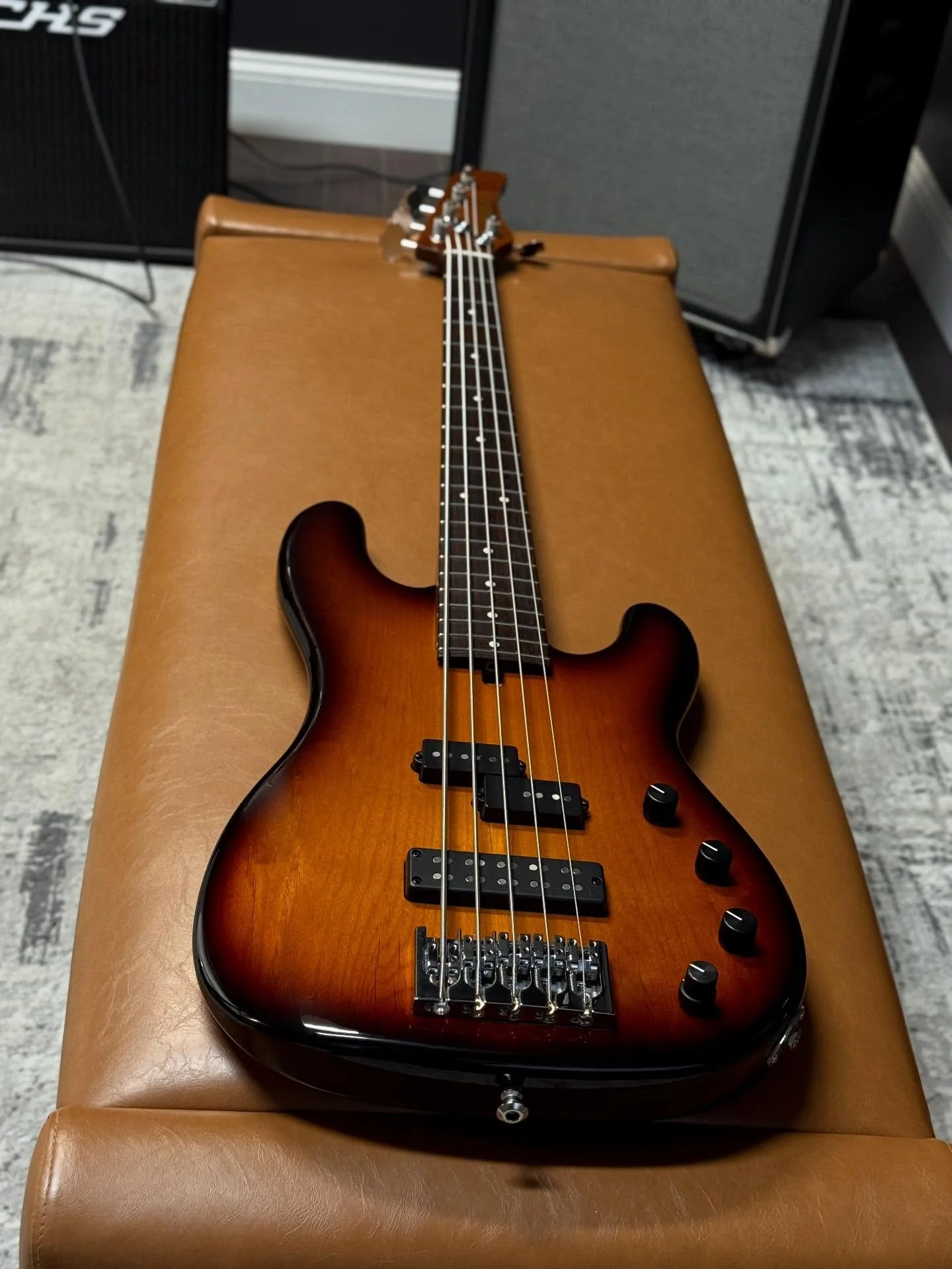 CERTIFIED PREOWNED:  A really great example of a PJ5 Custom just came into the shop. Alder Body (chambered). Roasted Maple Neck. Indian Rosewood Fretboard. Mike Lull Hand-Wound P Pickup. Nordstrand Dual Coil wound in Series.  Bartolini NTBT Preamp. 1