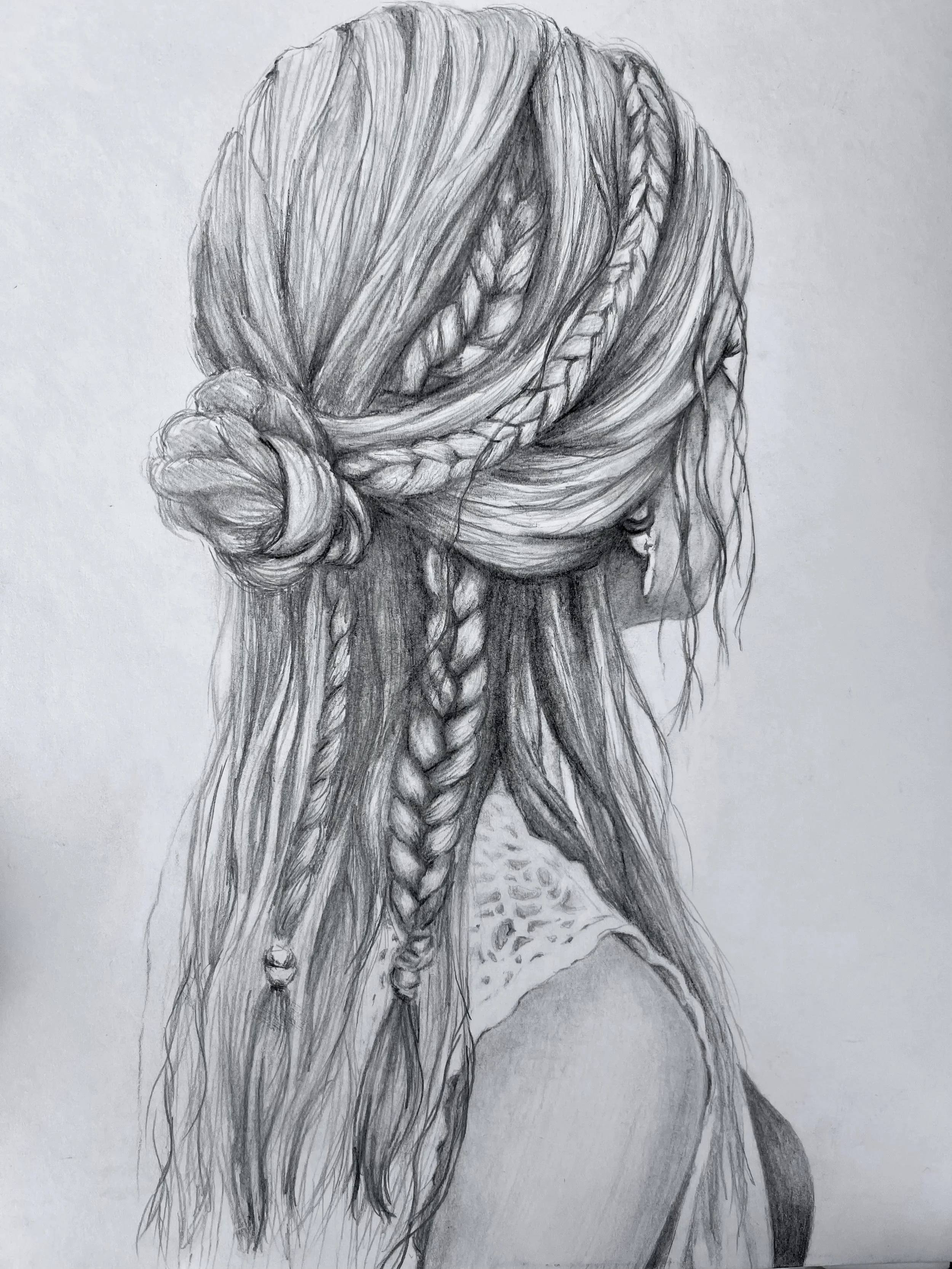 “Braids”
9x12 graphite
$250