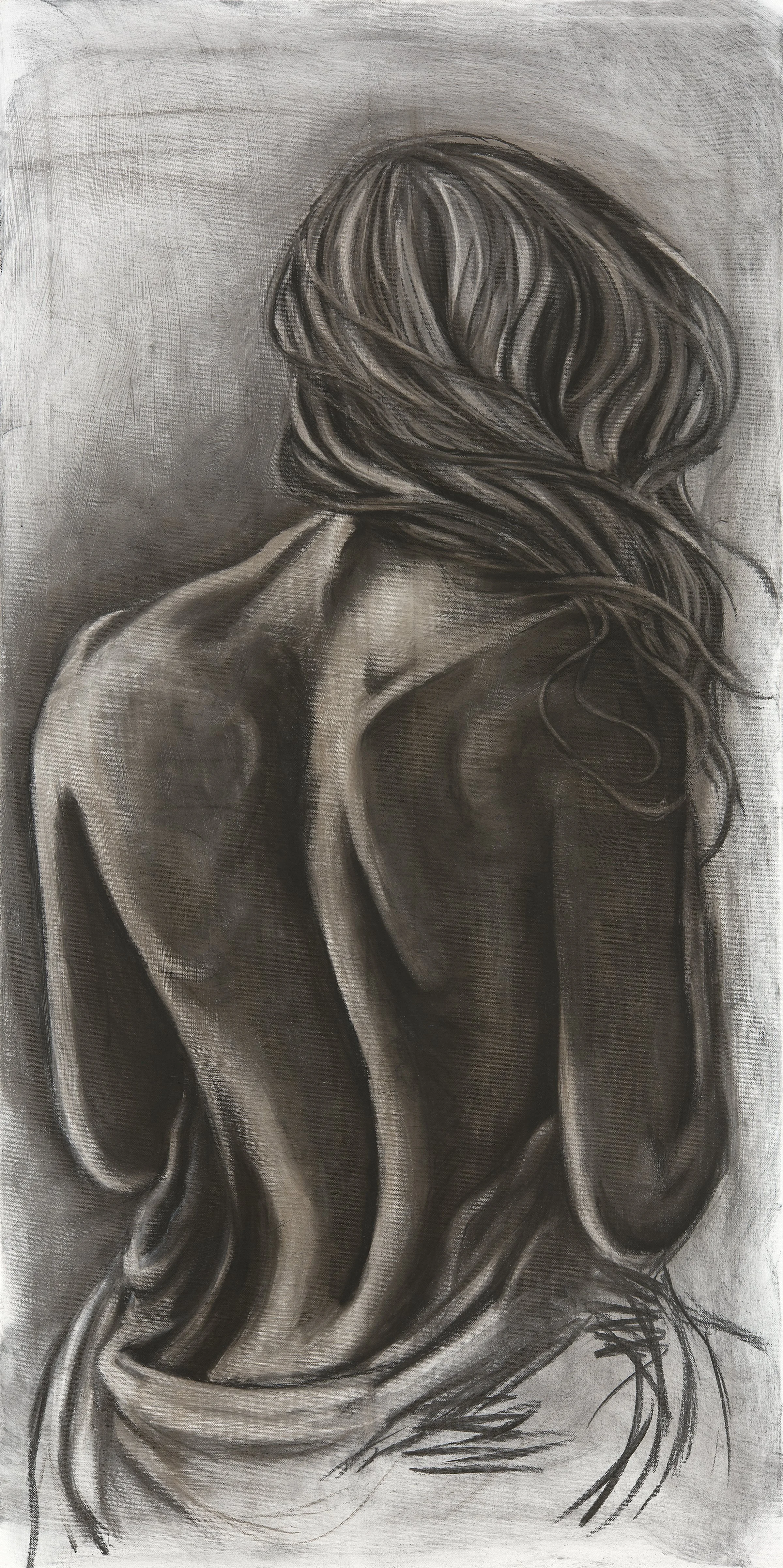 “Romantic Figure”
24x48 charcoal on canvas
$850