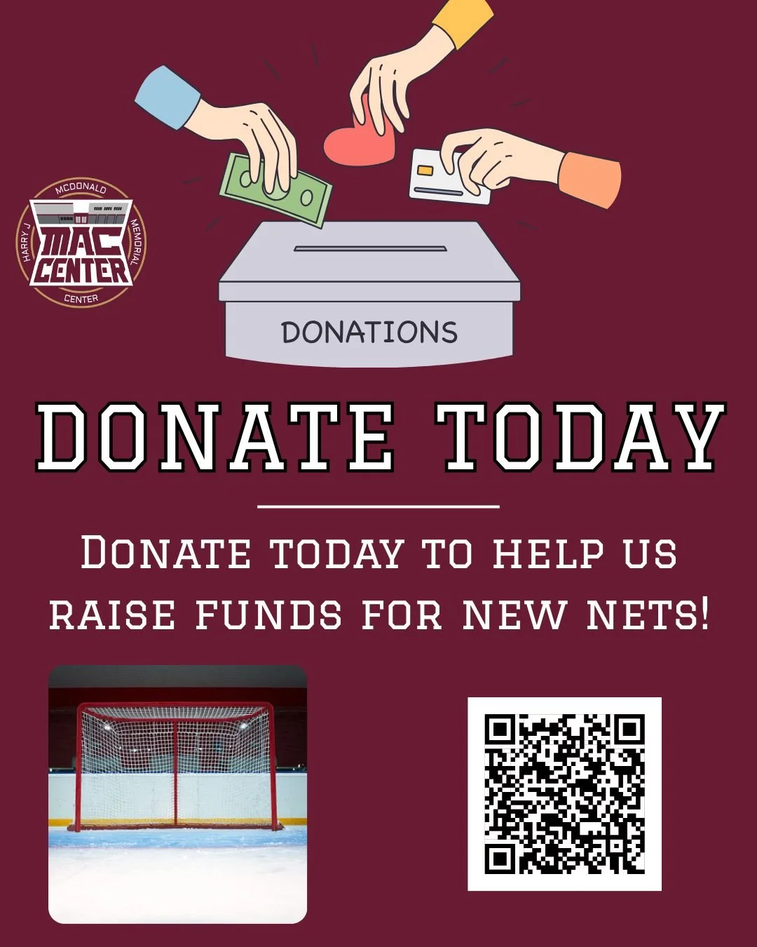 Help Us Help You!
We're working toward a few important donation goals to improve our facility and better serve our community.

As a non-profit, your support directly helps us continue providing quality services and making needed upgrades.

If you're 