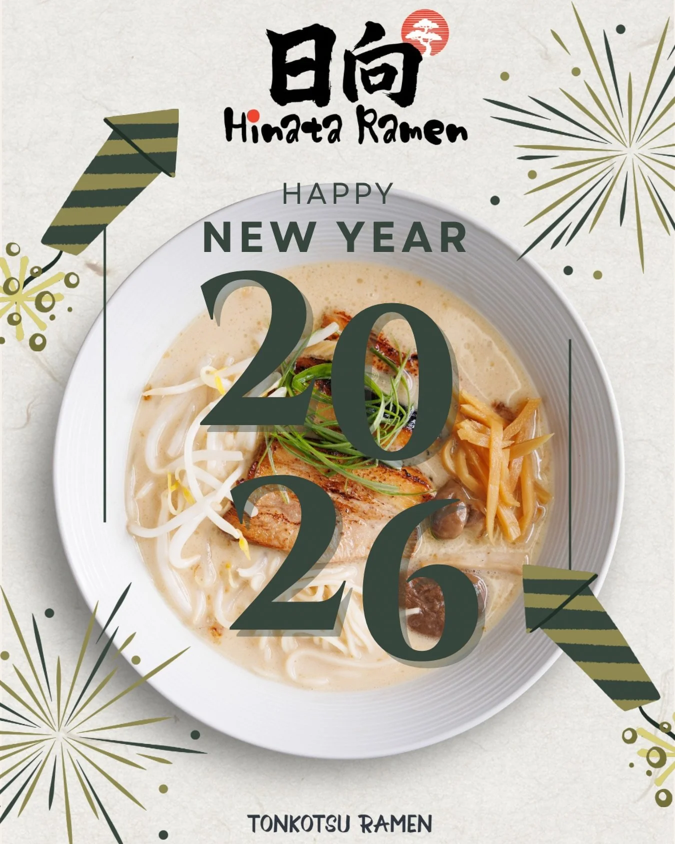 From our kitchen to yours&mdash;Happy New Year.

🍜 Craft Ramen
📍 4211 E Willow St, Long Beach, CA 90815 ⏰ 11:30 am to 10 pm Everyday