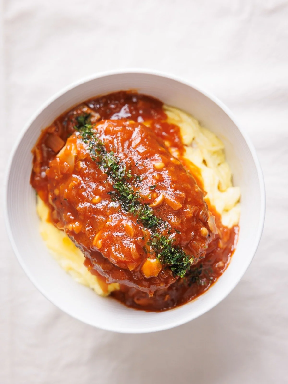 Juicy. Saucy. Satisfying. 🍛 
Hamburg Don vibe

🍜 Craft Ramen &amp; Hibachi Fried Rice
📍 4211 E Willow St, Long Beach, CA 
⏰ Open 11:30 AM &ndash; 10:00 PM Daily