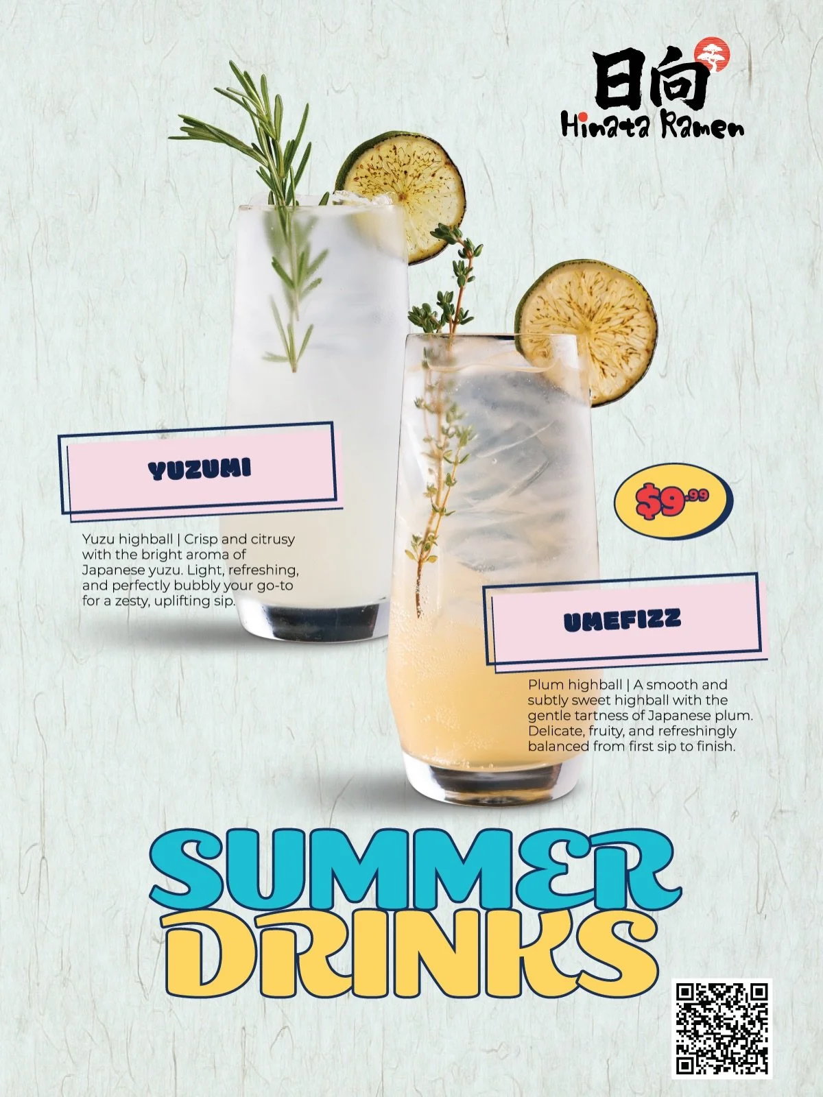 Summer just got a whole lot tastier 🍋☀️ with our Yuzumi &amp; Umefizz highballs!  Crisp yuzu or smooth Japanese plum, both perfectly bubbly. Your favorite efresher is waiting 🥂

🍜 Craft Ramen &amp; Hibachi Fried Rice
📍 4211 E Willow St, Long Beac