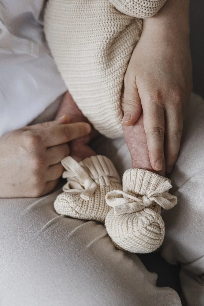 A detailed image of baby feet