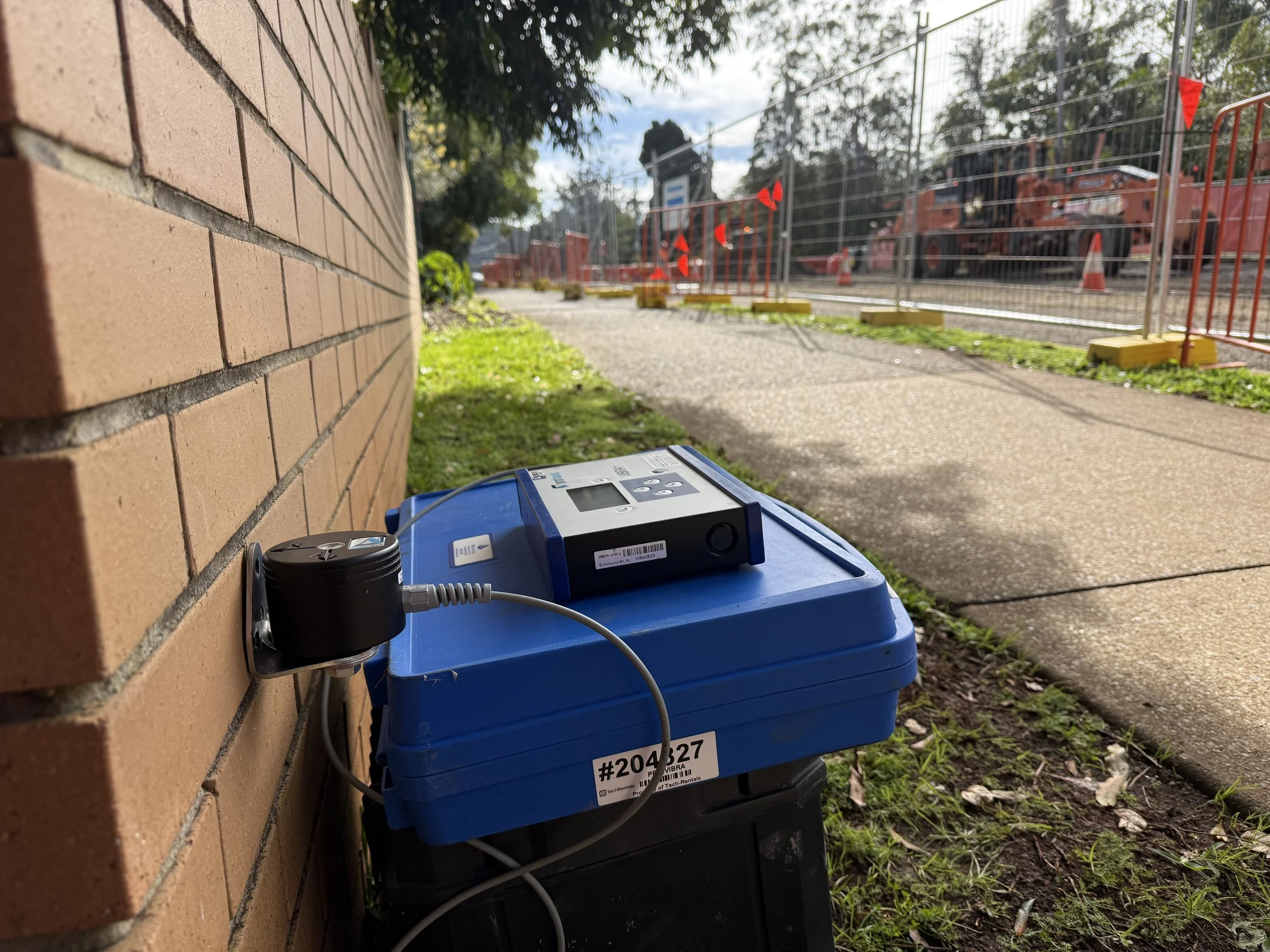 Construction vibration and dust monitoring