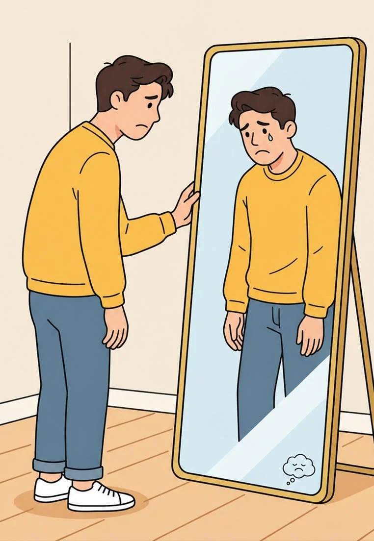 Person who lost touch with themselves and recognize himself. Depression, Anxiety, No Motivation.