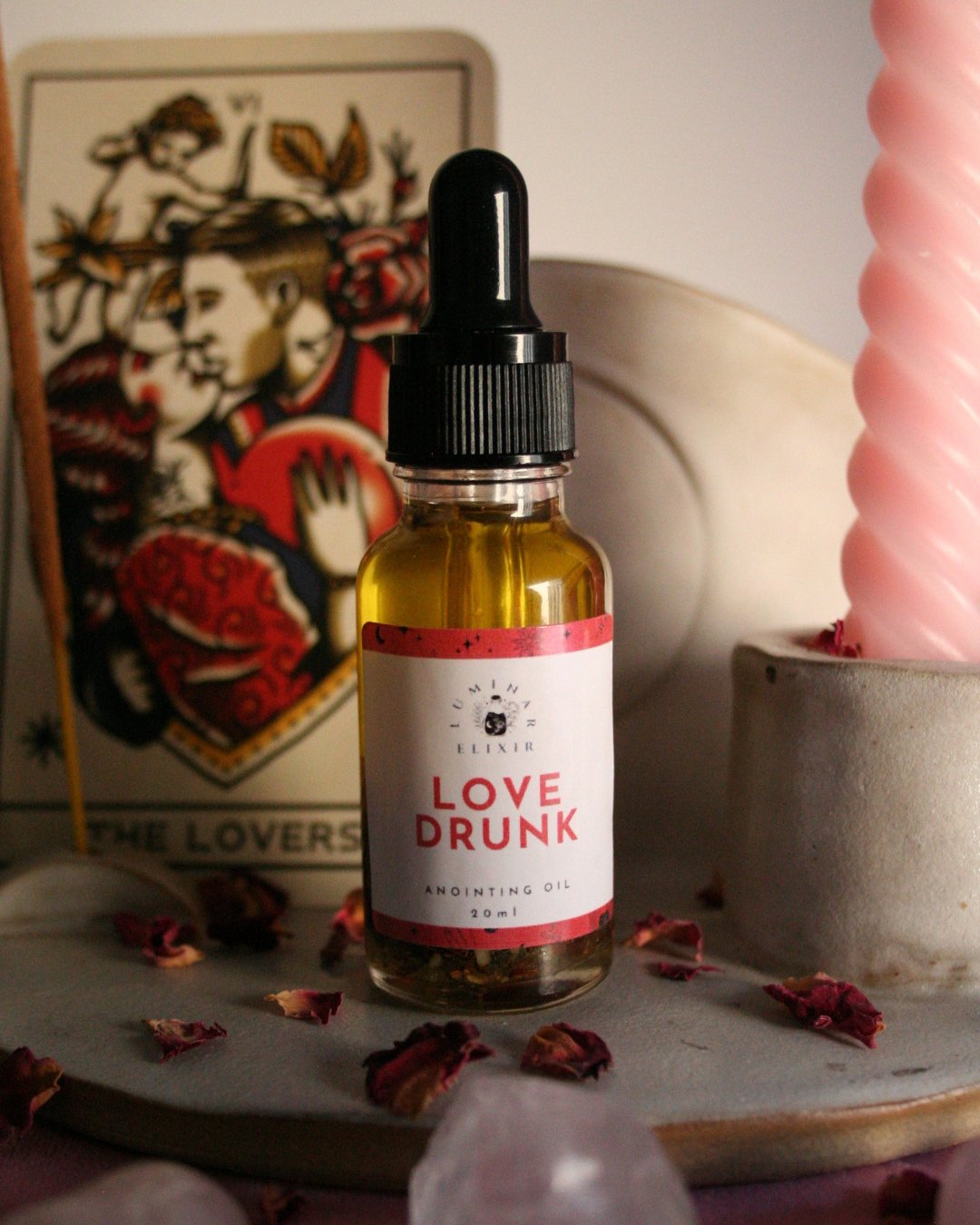 💗✨ NEW: Love Drunk Anointing Oil ✨💗⁠
⁠
Fall head over heels&hellip; with yourself, with life, with the delicious energy of divine romance. Crafted for sensual spellwork and heart-centred rituals, Love Drunk is here to stir your soul and call in lov