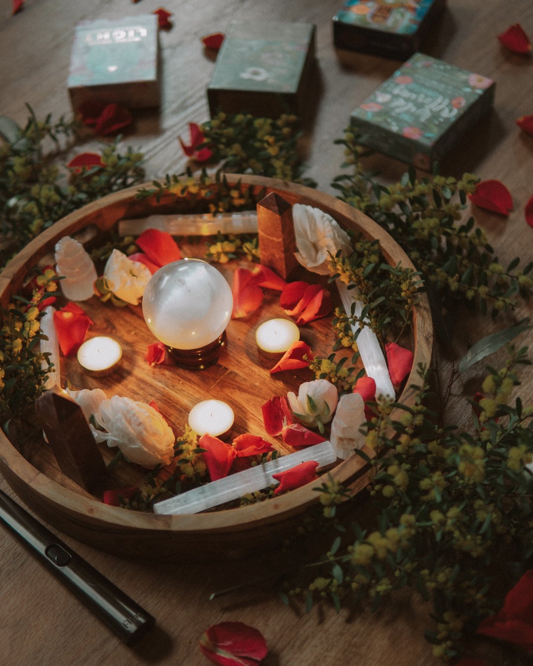 One of my favourite things to create is an altar. I&rsquo;ve spoken about this before, the way it roots me, connects me and opens that quiet space within.⁠
⁠
For The Sacred Unfolding, the energy was all about presence and grounding. My guides were cl