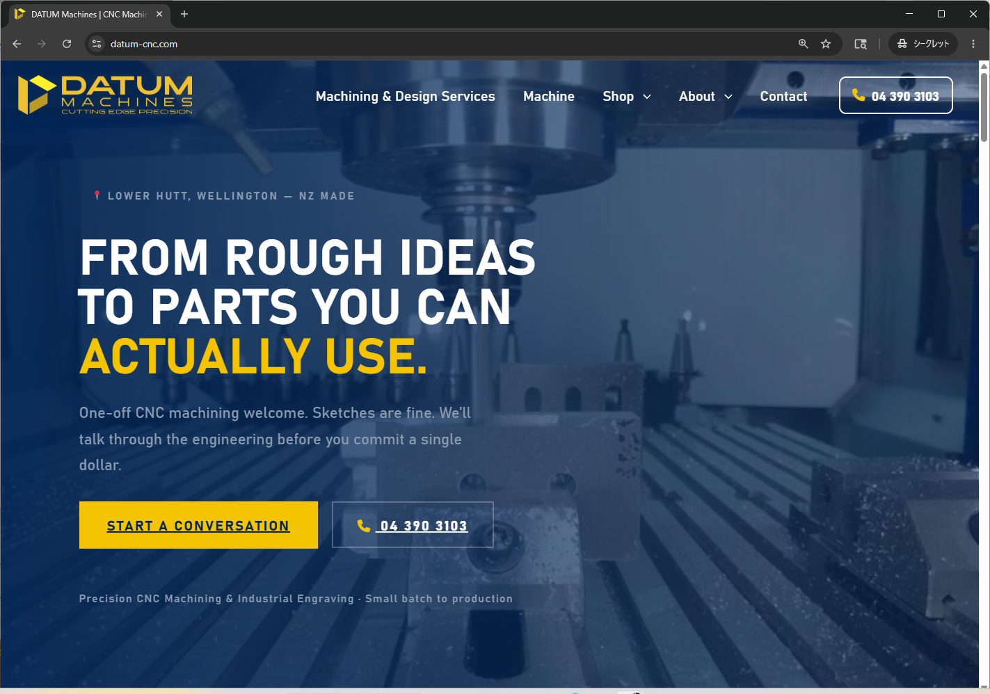 DATUM Machines - Website: datum-cnc.com