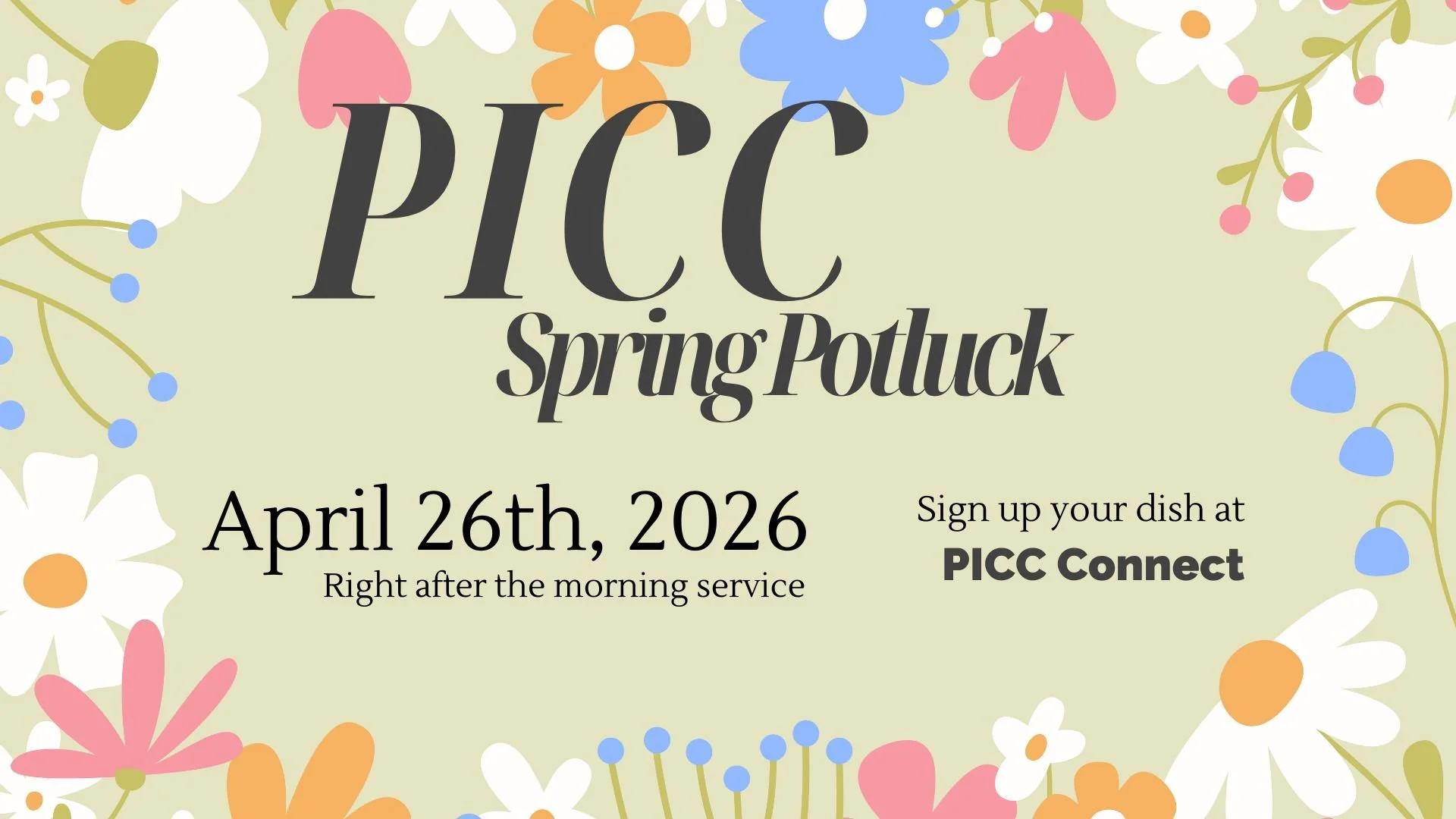 Spring Potluck
