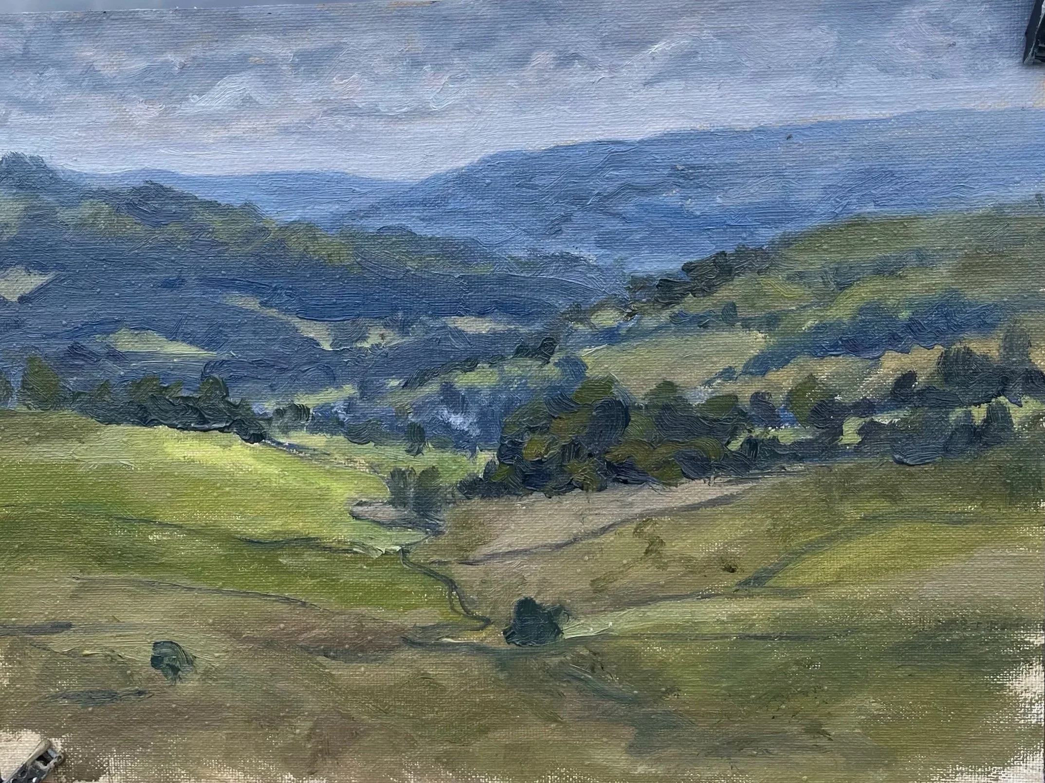View over Yorkshire - 9x12”