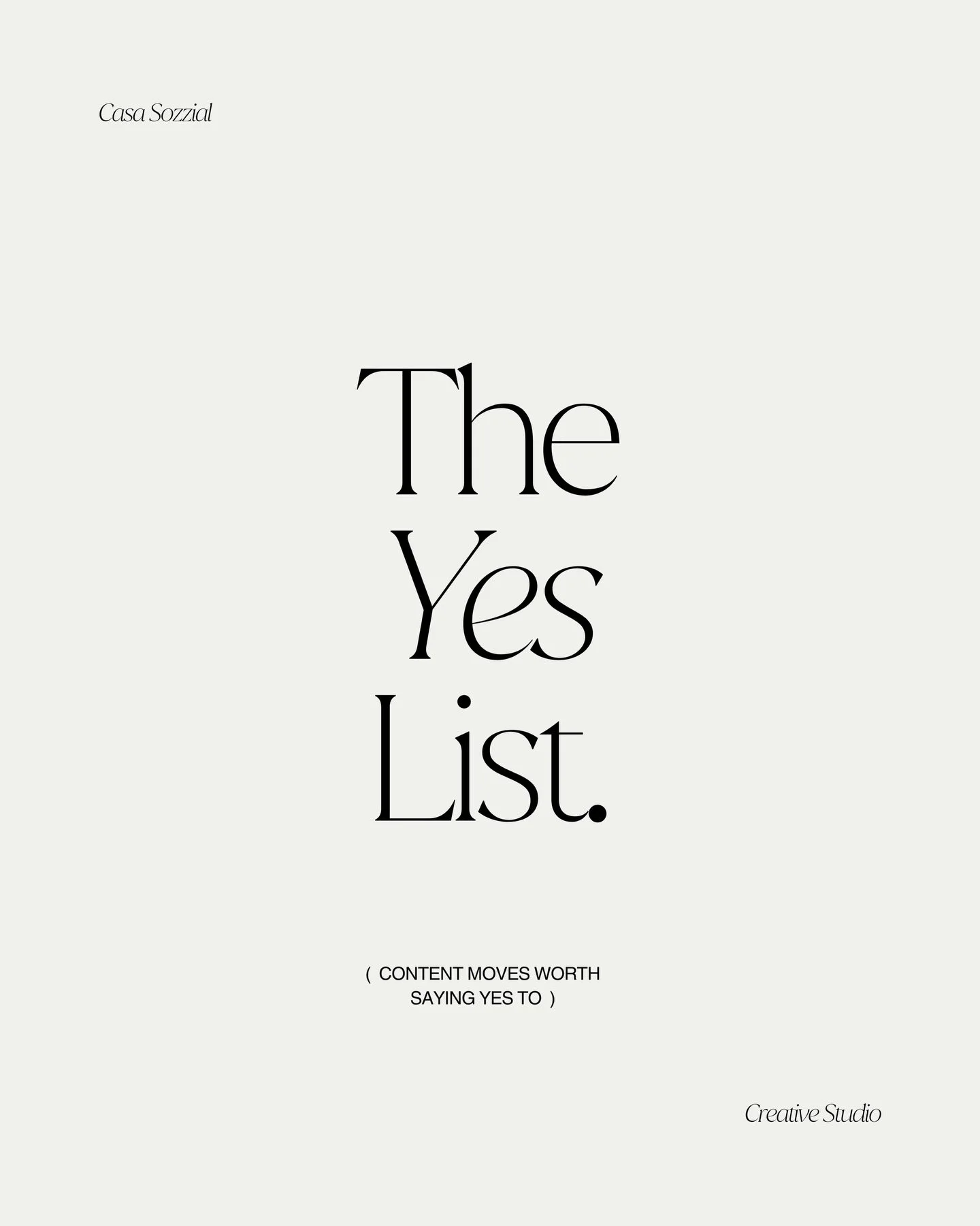 These are some of my yeses as someone who works in marketing full time.

The small things I always find myself telling business owners  and creatives who are trying to show up online but don&rsquo;t always know where to start, and the same ones I app