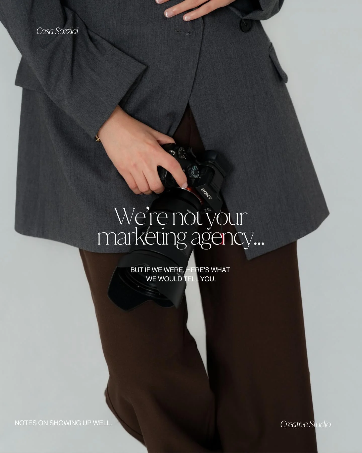 We&rsquo;re not your marketing agency. But if we were, this is how it would feel.

&rarr; Clear direction. &rarr; Consistent output. &rarr; Content that reflects the level of your brand.
&rarr; Not guesswork, not last minute decisions and not posting