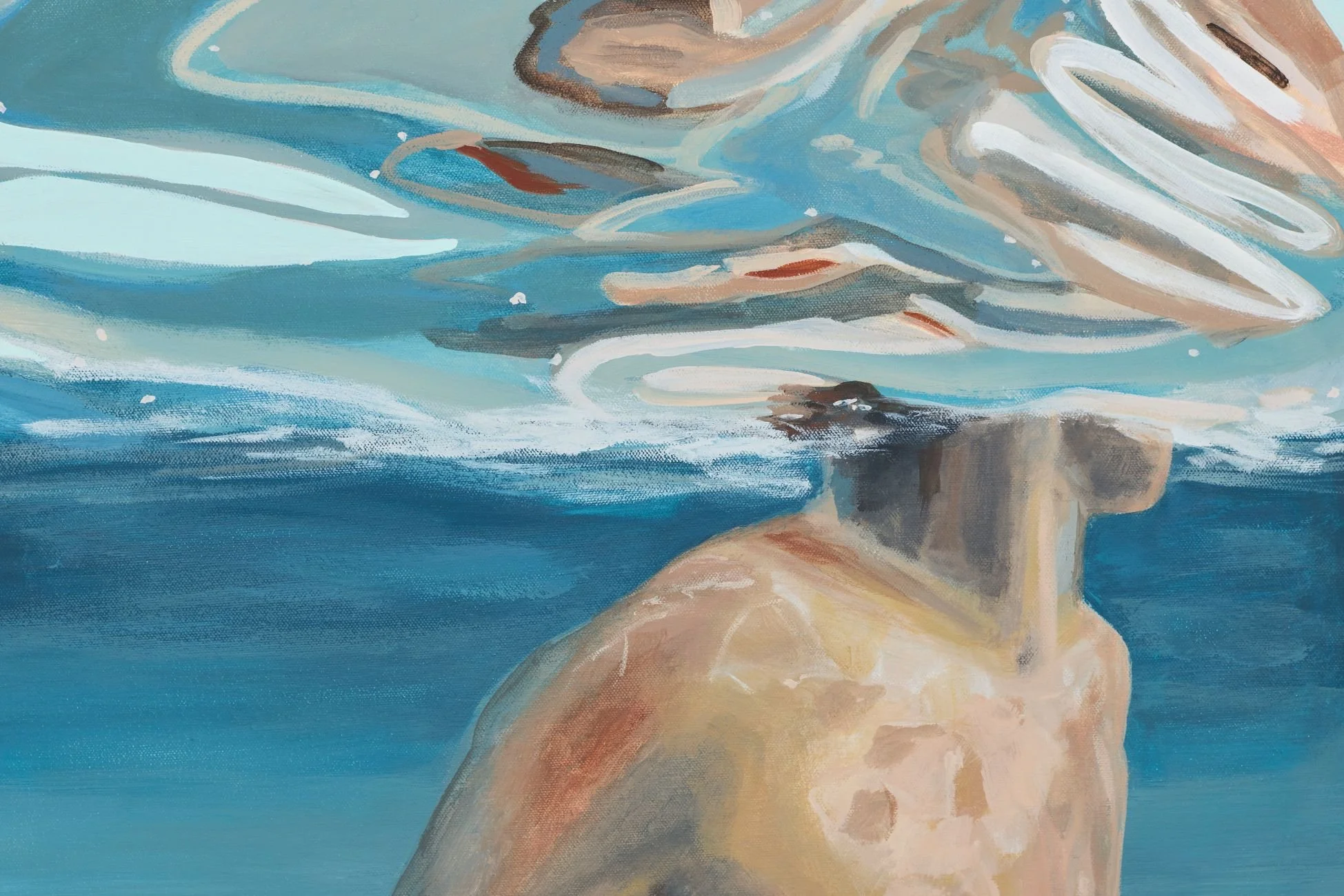 154pm Boy Blue_ art by Lauren Esplin_full blue underwater painting_ripple detail.jpg
