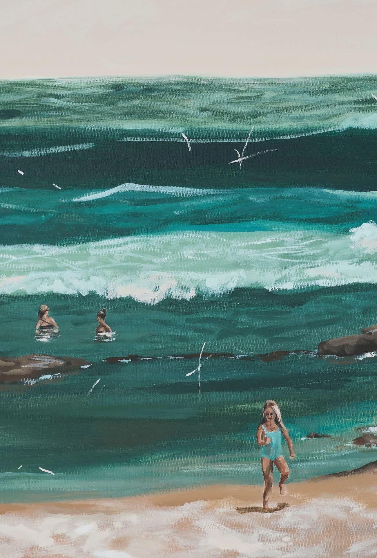 132pm The Weekend_art by Lauren Esplin_detail of young girl running on beach.jpg